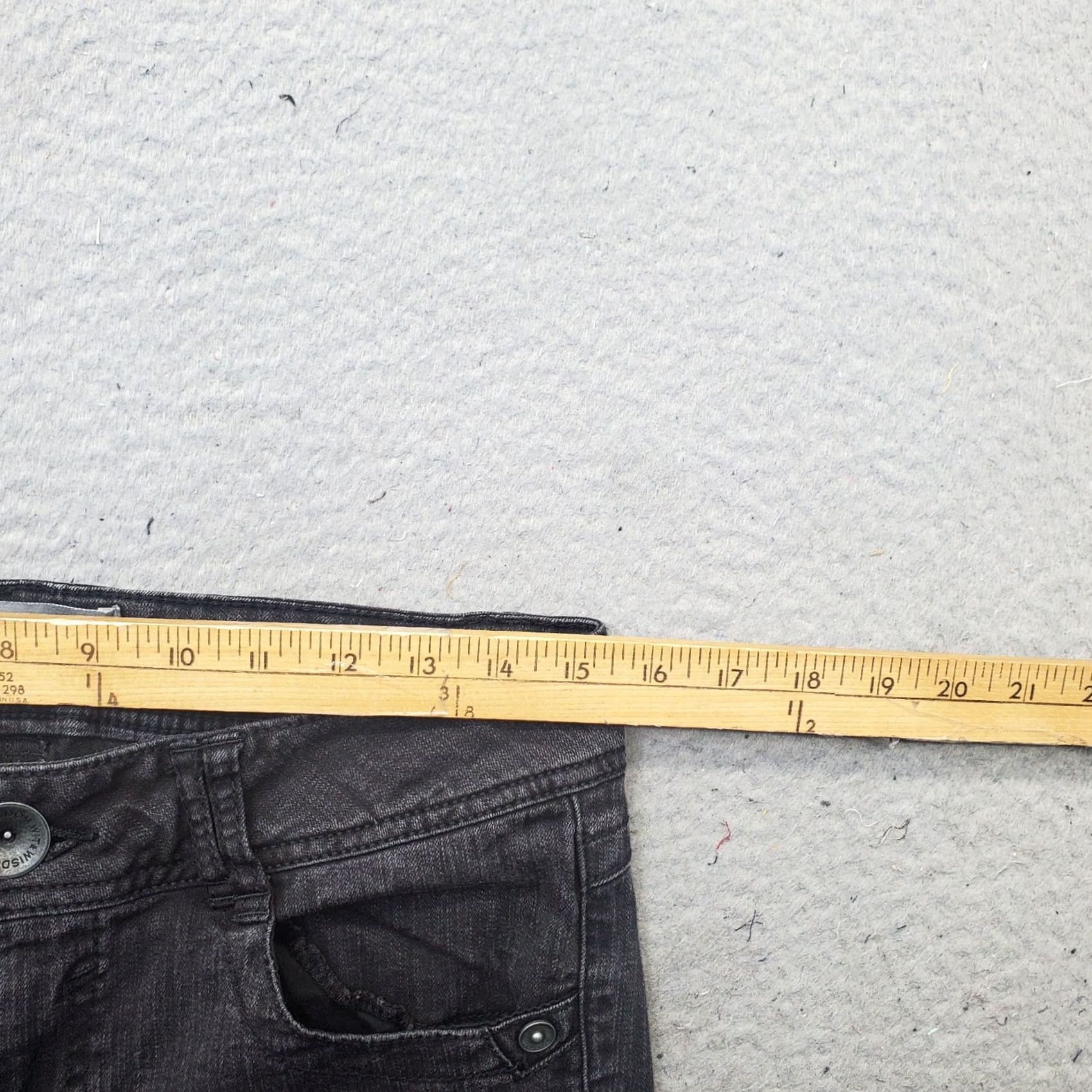Vintage Wit & Wisdom Skinny Jeans Womens 8 Black Denim Slim Streetwear 5-Pocket Size 30" / US 8 / IT 44 - 6 Thumbnail