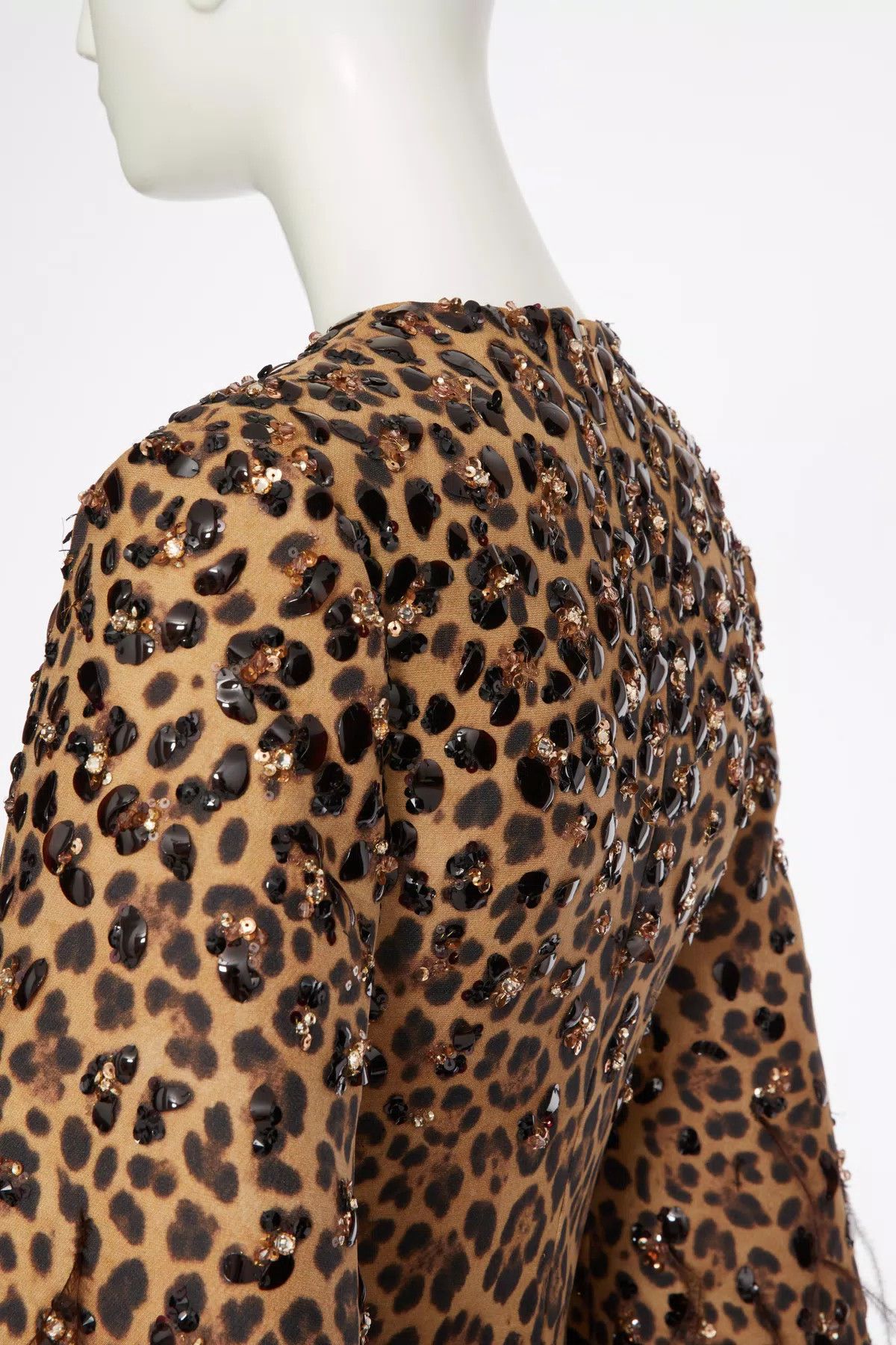 Valentino o1s1wg110426 Leopard-Print Mini Dress in Leopard Size XS / US 0-2 / IT 36-38 - 4 Thumbnail