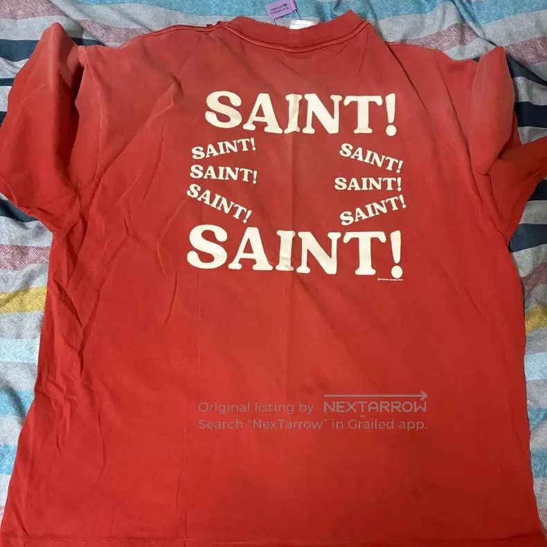 Saint Michael Saint Michael Red short-sleeved T-shirt Size US XXL / EU 58 / 5 - 2 Thumbnail