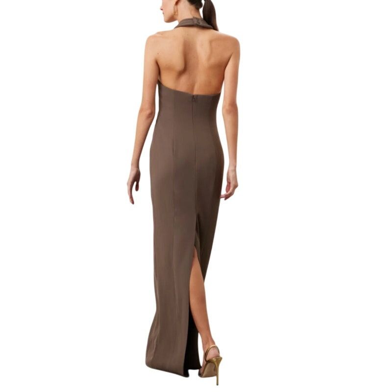 Ronny Kobo Ronny Kobo Lenox Gown in Brown, Size S Size S / US 4 / IT 40 - 3 Thumbnail