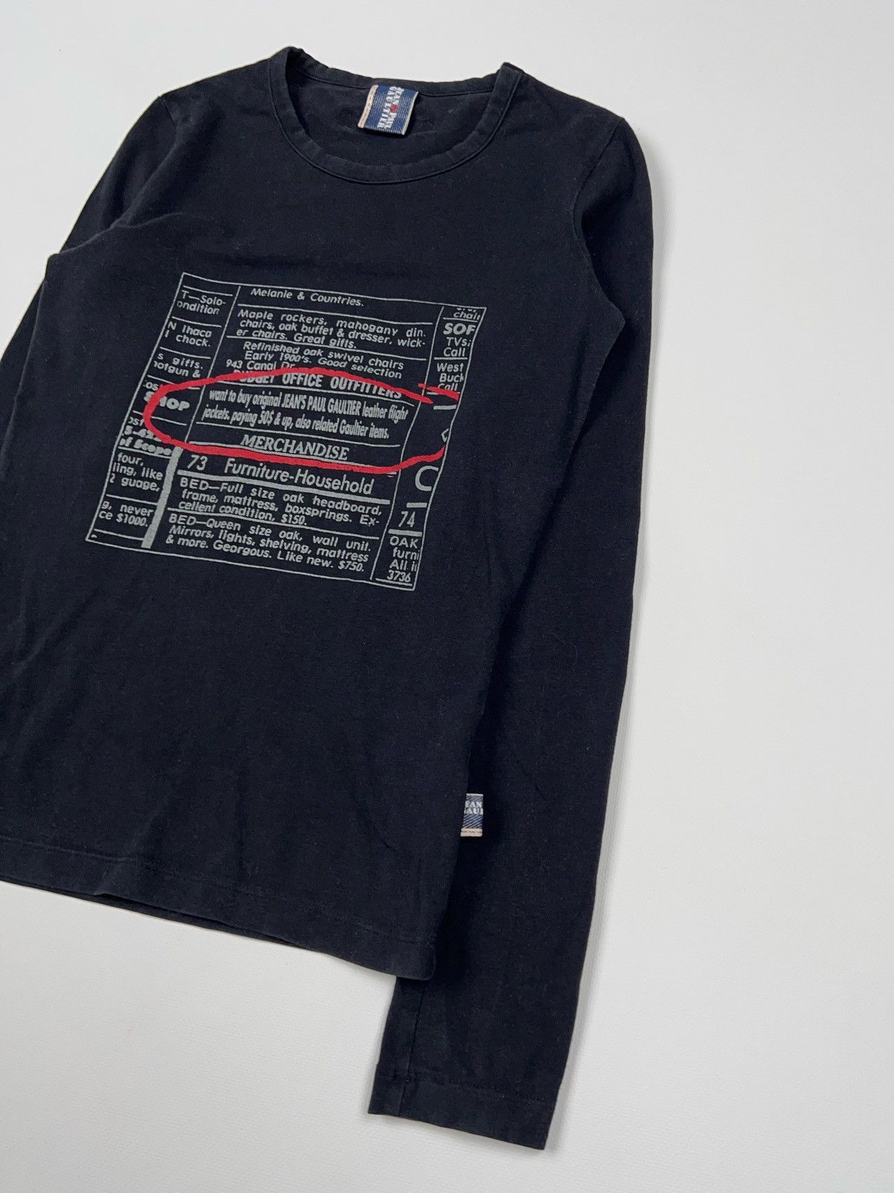 Jean Paul Gaultier Jean Paul Gaultier Vintage Printed Longsleeve Tee Size S / US 4 / IT 40 - 3 Thumbnail