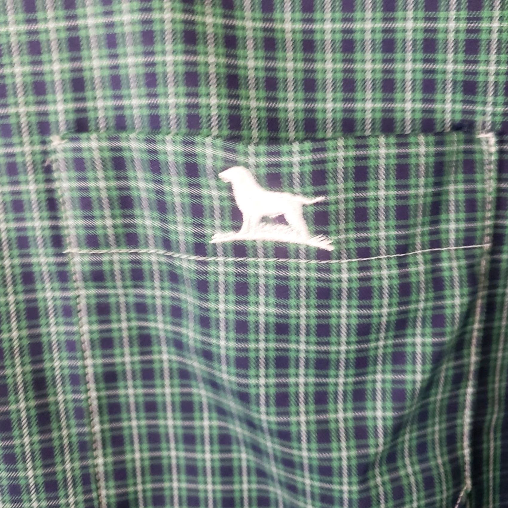 Undercover Over Under Button-Down Shirt XL Multicolor Plaid Non-Iron Embroidered Dog Logo Long Sleeve Button-Up Shirt Mens Size US XL / EU 56 / 4 - 5 Thumbnail