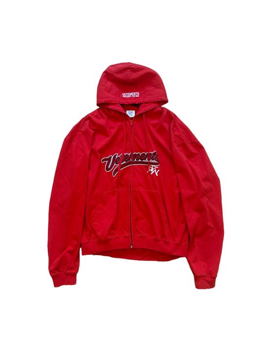 Vetements bro zip on sale hoodie