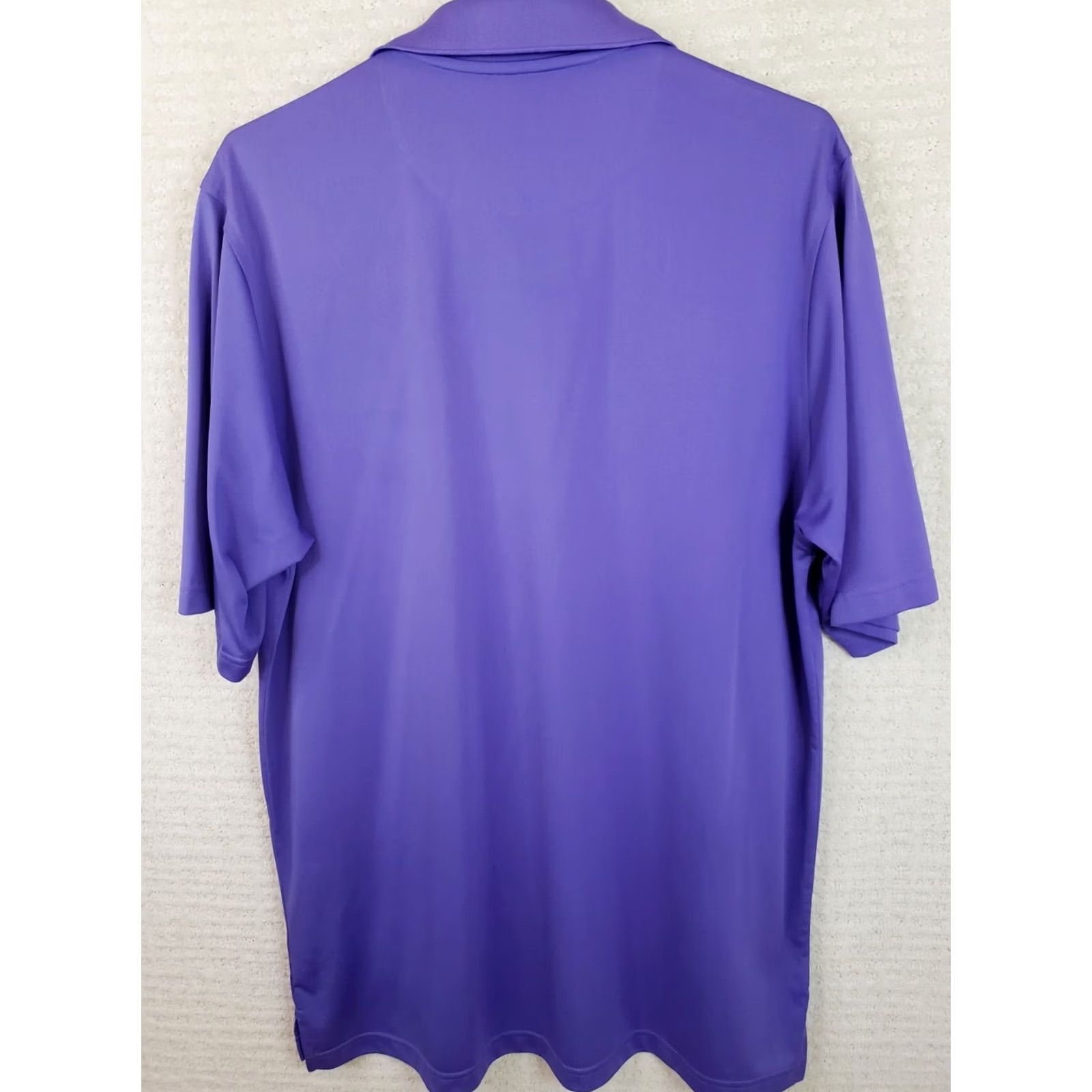 Vintage Donald Ross Sport Polo Shirt Men's M Purple Geometric Logo Flags Polo Golf Polo Shirt Mens M Purple Size US M / EU 48-50 / 2 - 7 Thumbnail
