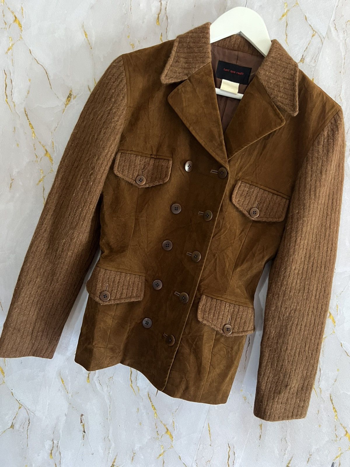 Japanese Brand Tant Que Redit Jacket Minimalist Japanese Designer Size S / US 4 / IT 40 - 7 Thumbnail