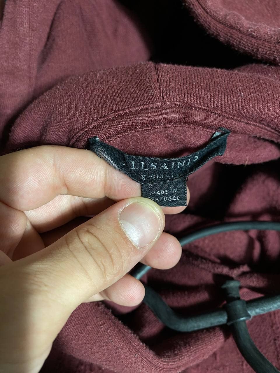 Allsaints × Vintage VINTAGE ALLSAINTS BIG LOGO HEAVY COTTON HOODIE M Size US XS / EU 42 / 0 - 2 Thumbnail