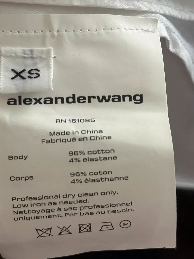 Alexander Wang Alexander Wang Asymmetric Off-Shoulder Shirt- Size XS / US 0-2 / IT 36-38 - 5 Thumbnail