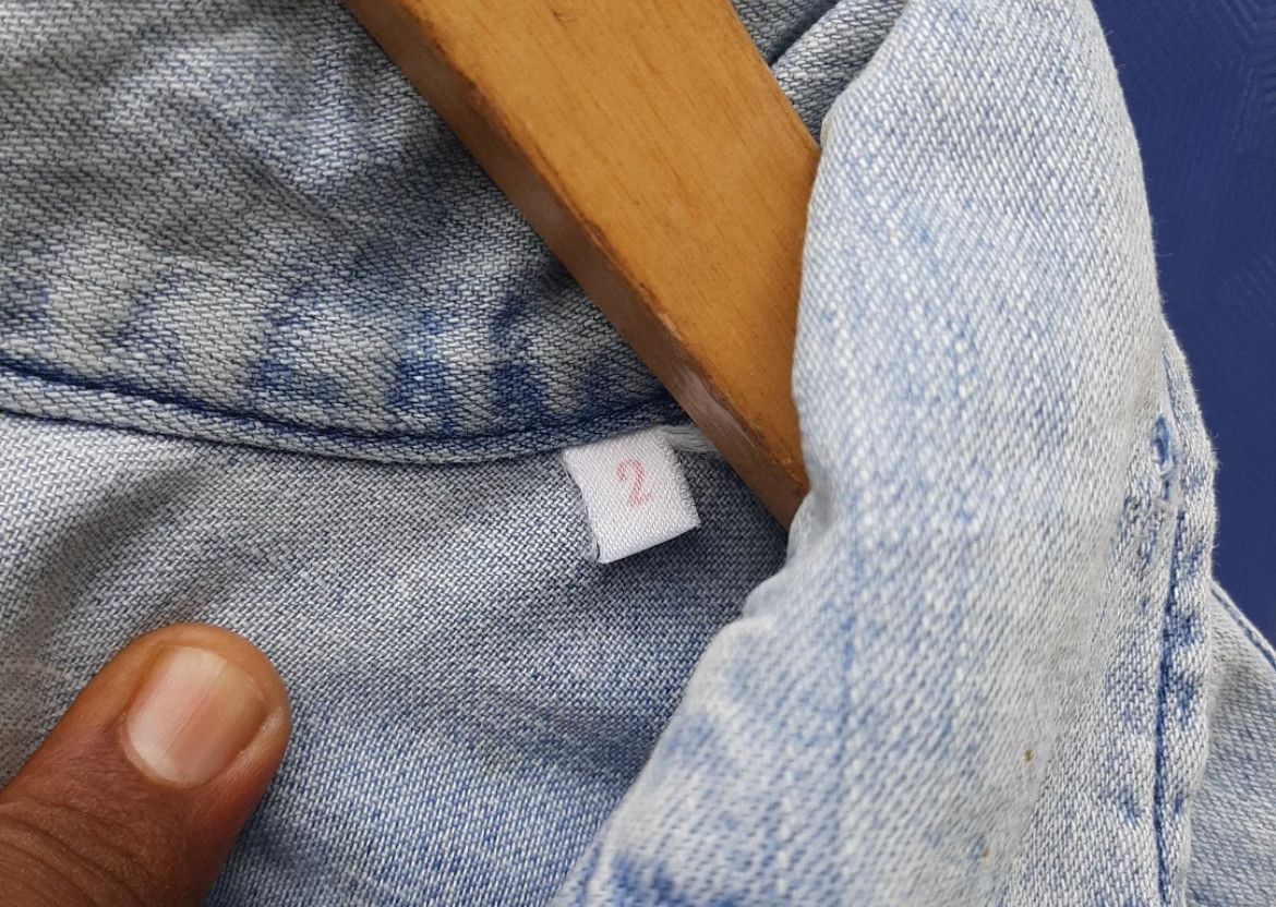 Blue Blue Japan 2000s Blue Blue X HR Market Wash Lace Up Longsleeve Shirt Size US XL / EU 56 / 4 - 6 Thumbnail
