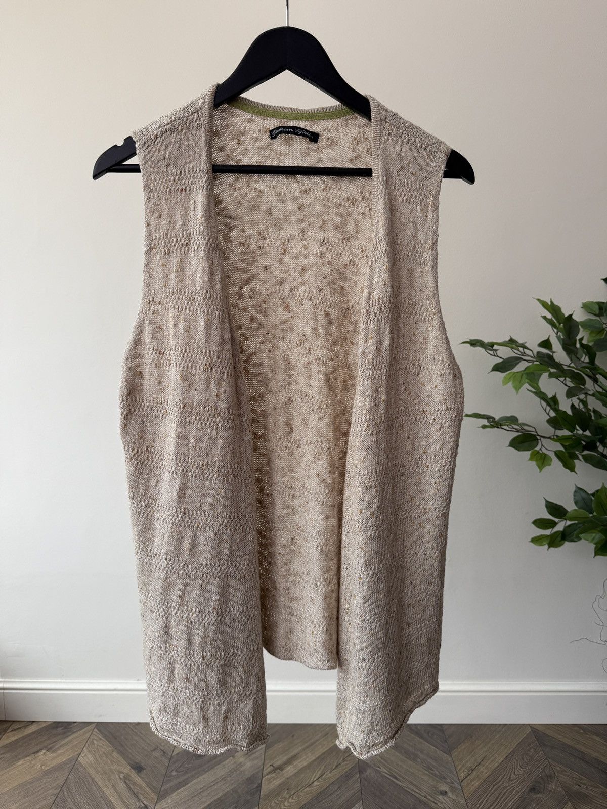 Gudrun Sjoden Vintage Gudrun Sjoden Womens Knit Vest Cardigan Wool Blend Size L / US 10 / IT 46 - 2 Thumbnail