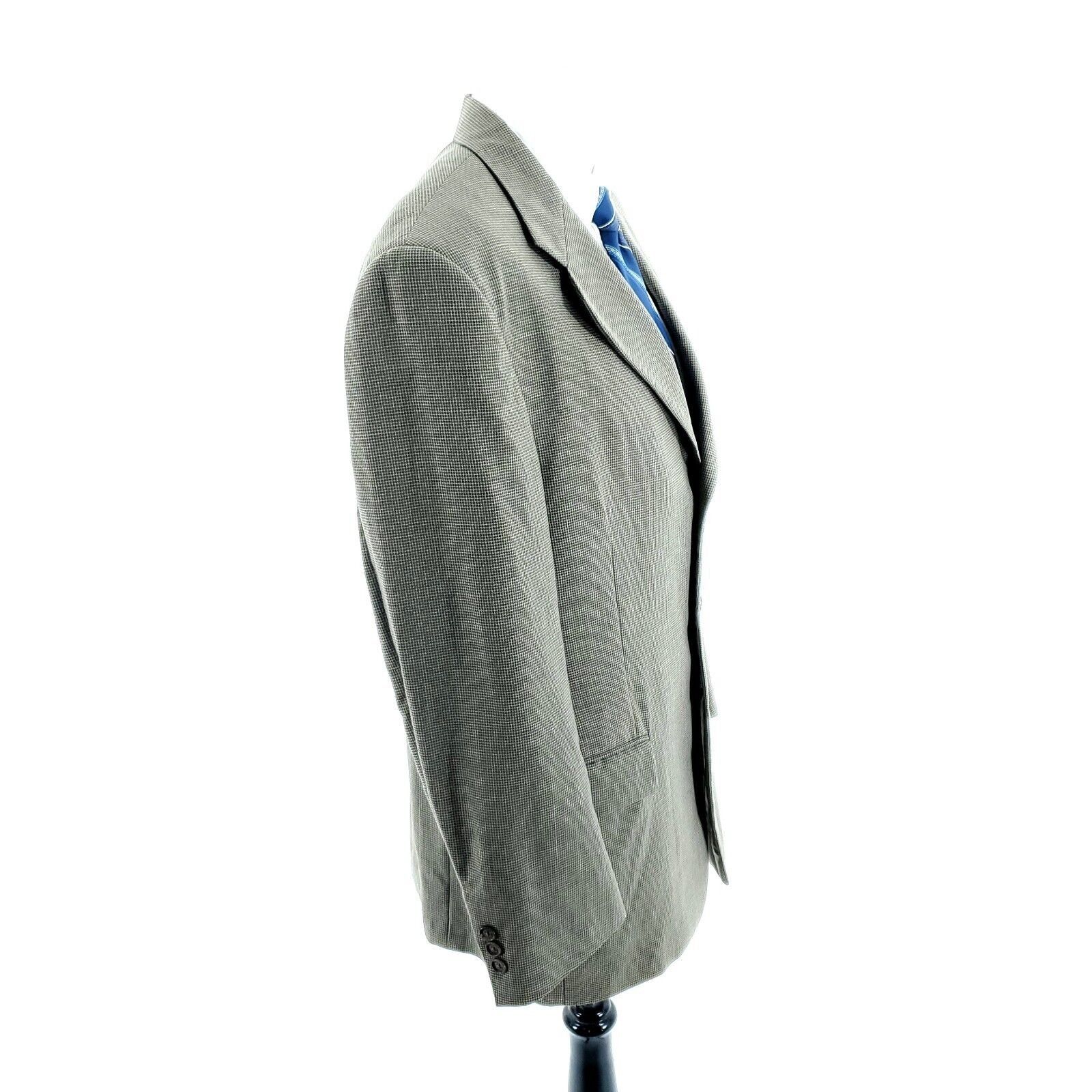 Givenchy Givenchy Monsieur Wool 3 Button Sport Coat 40R Green Tan Che Size 40R - 6 Thumbnail