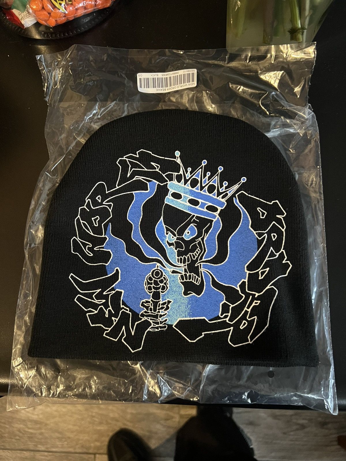 Supreme Supreme New World Order Beanie Black | Grailed