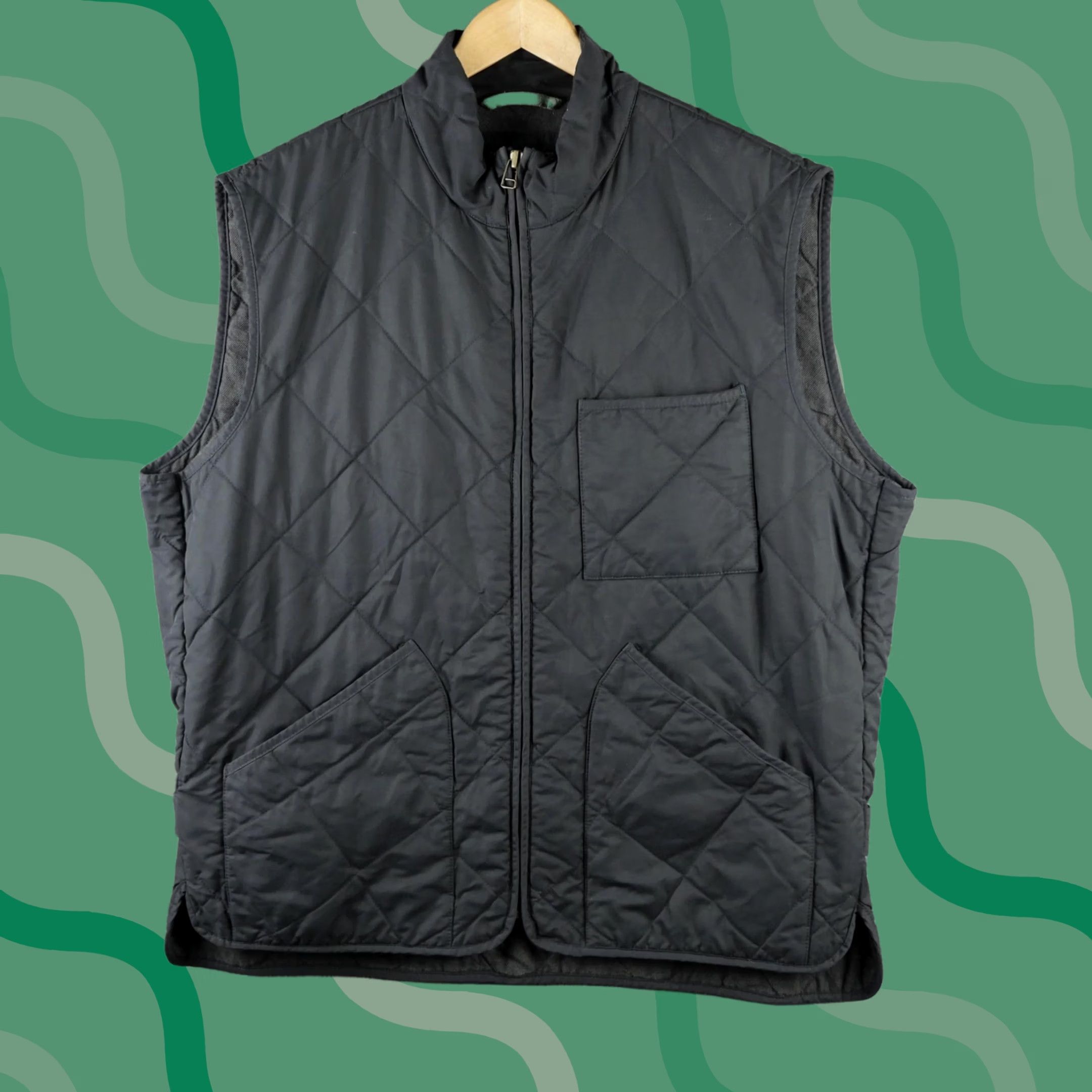 J.Crew J.Crew Vest Mens XL Gray Quilted Nylon Insulated Full Zip Pockets Outdoor Size US XL / EU 56 / 4 - 1 Thumbnail