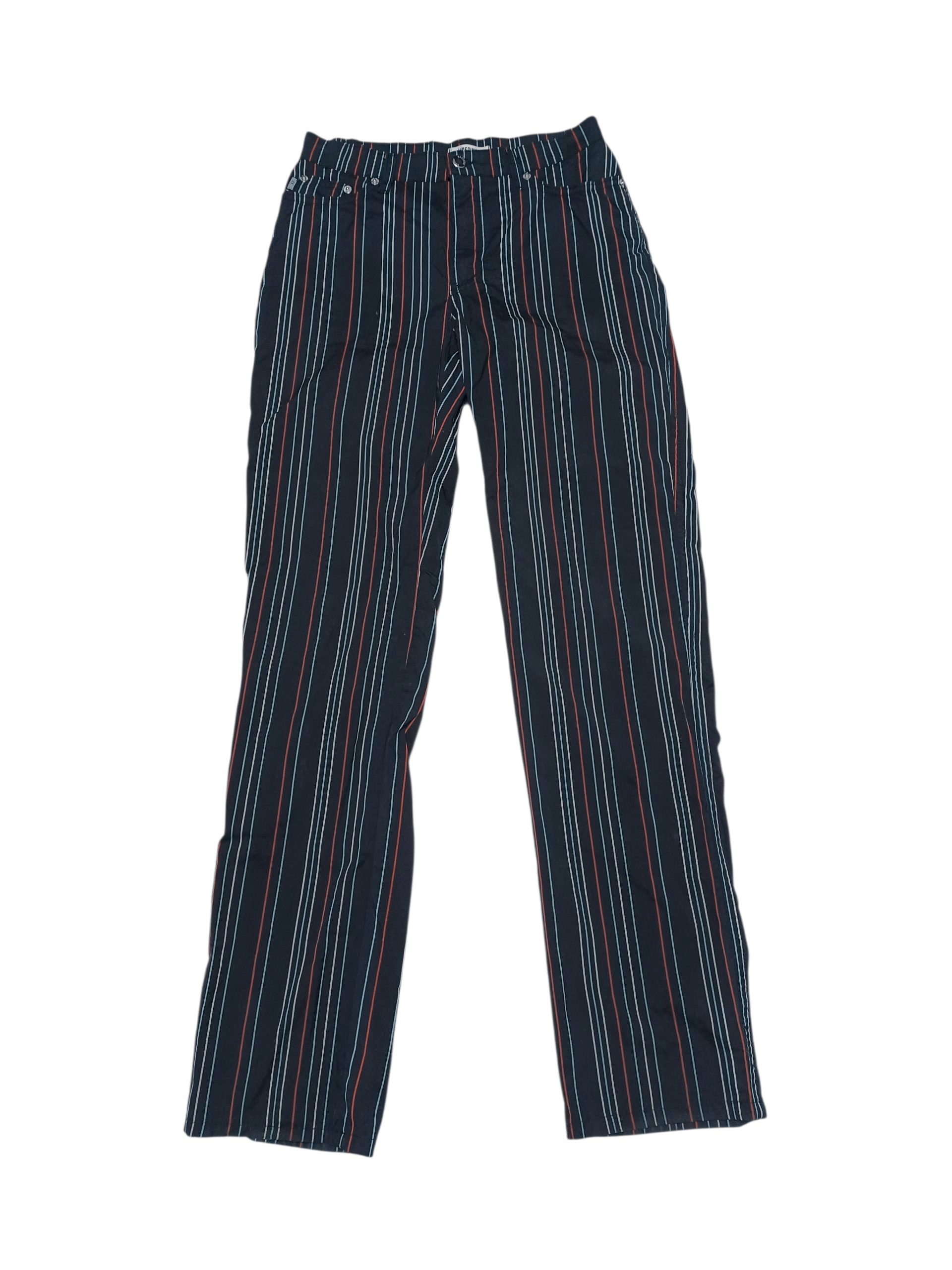 【関税込み】moschino Tea time' print pants Moschino Pants Featuring Elastic Waistband Print In Black