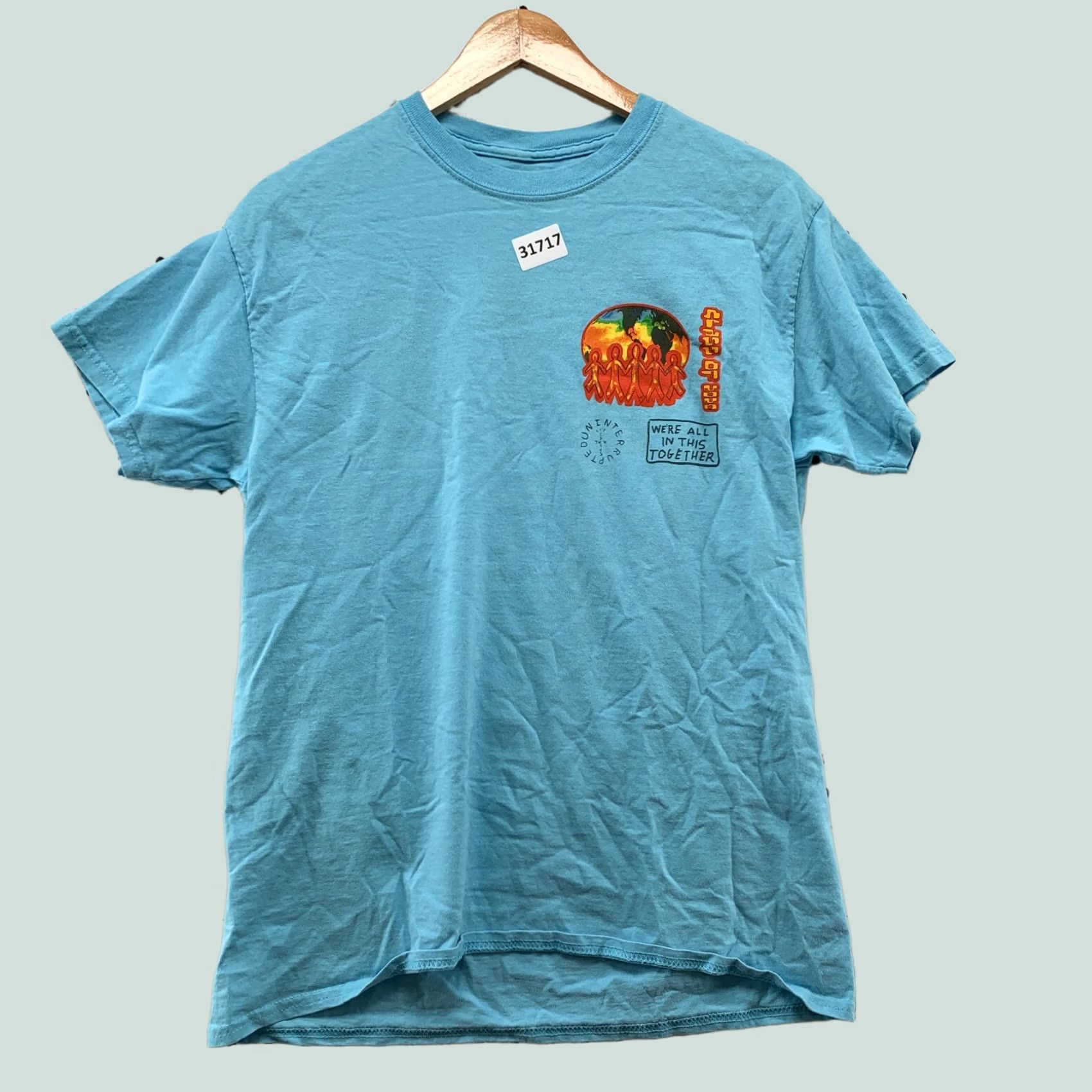 Travis Scott Travis Scott Cactus Jack x Lebron James Uninterrupted Class Of 2020 Men M 19x27 T-Shirt Blue Mens Size US M / EU 48-50 / 2 - 1 Thumbnail