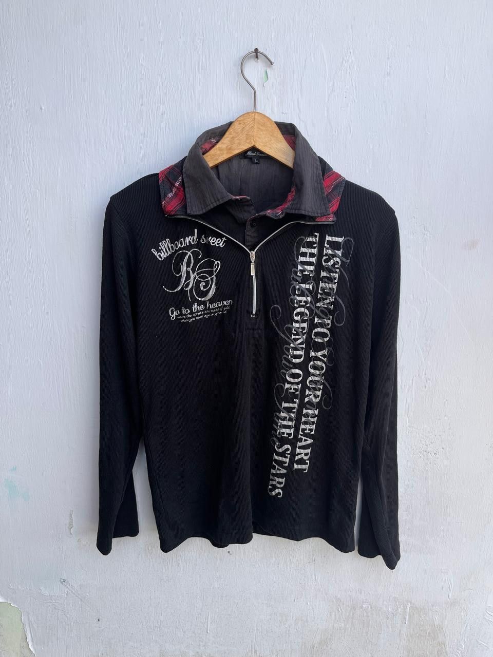 14th Addiction Mind Games Double Layers Tartan Punk Zipper Longsleeve Size US M / EU 48-50 / 2 - 8 Thumbnail