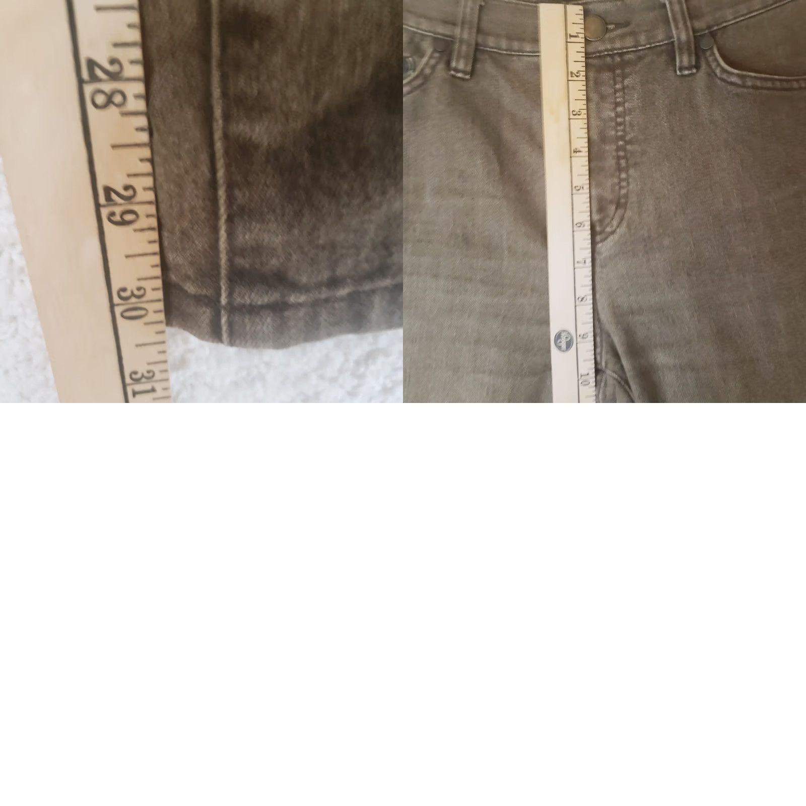 Ralph Lauren Lauren Jean Co. Jeans Brown Denim 30x30 5-Pocket Zip Button Logo Classic Straight Womens Size 4 Distressed No N/A Size 27" / US 4 / IT 40 - 10 Thumbnail