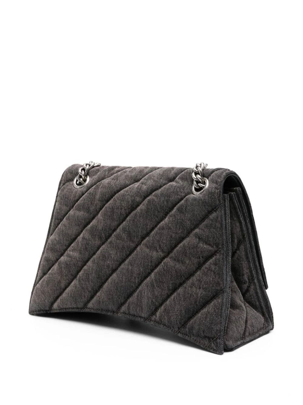 Balenciaga o1mt1gz0824 Size: OS / Crush Large Chain Bag Quilted Grey Size ONE SIZE - 2 Thumbnail