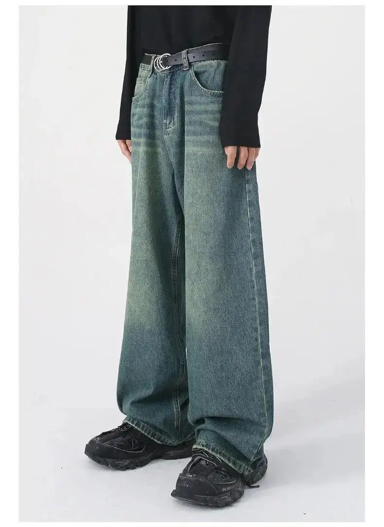 Japanese Brand Retro washed damaged baggy jeans y2k hip hop Size US 32 / EU 48 - 5 Thumbnail