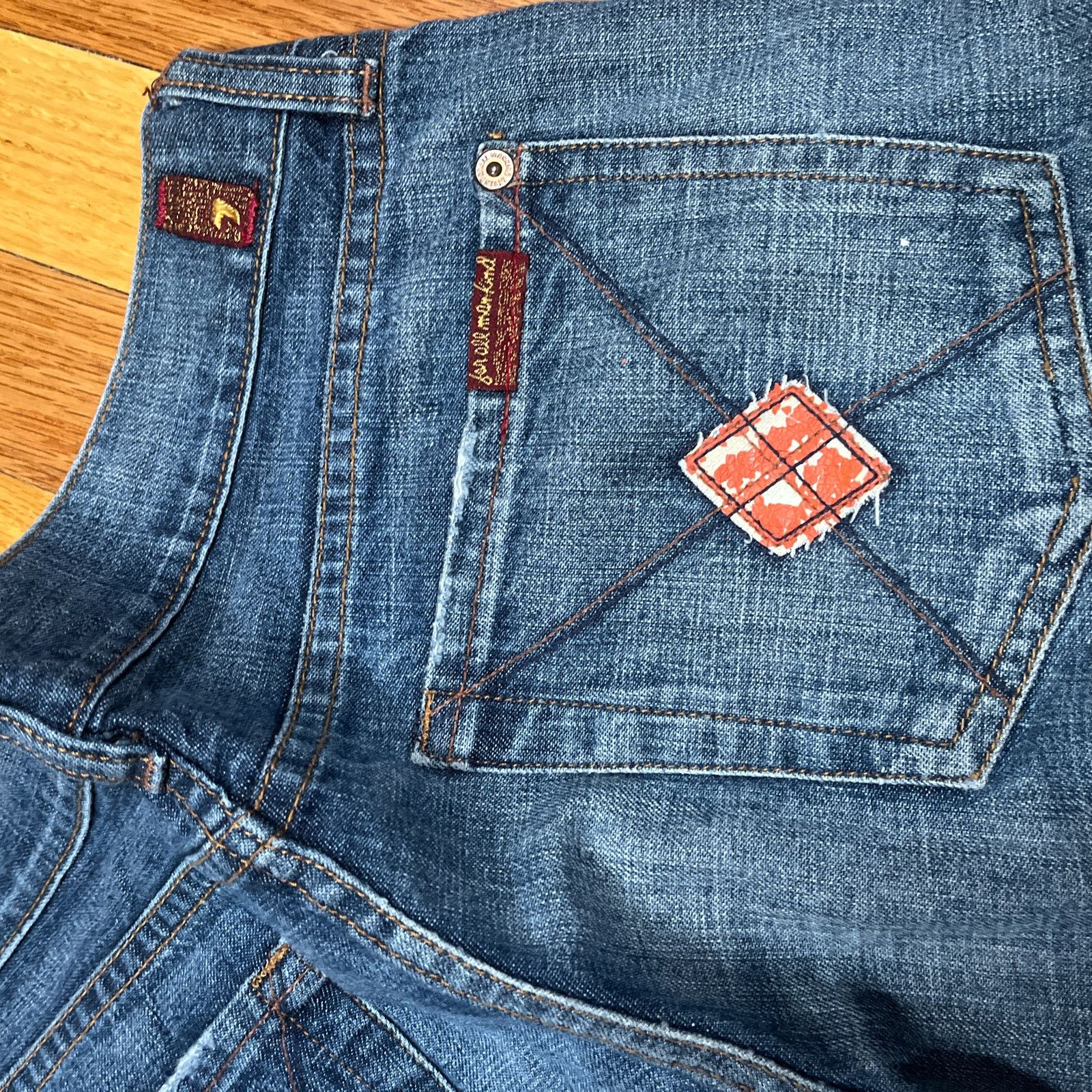 7 For All Mankind 7 For All Mankind Jeans Womens 29x31 Dojo Flare Low Rise USA Size 29" - 10 Thumbnail