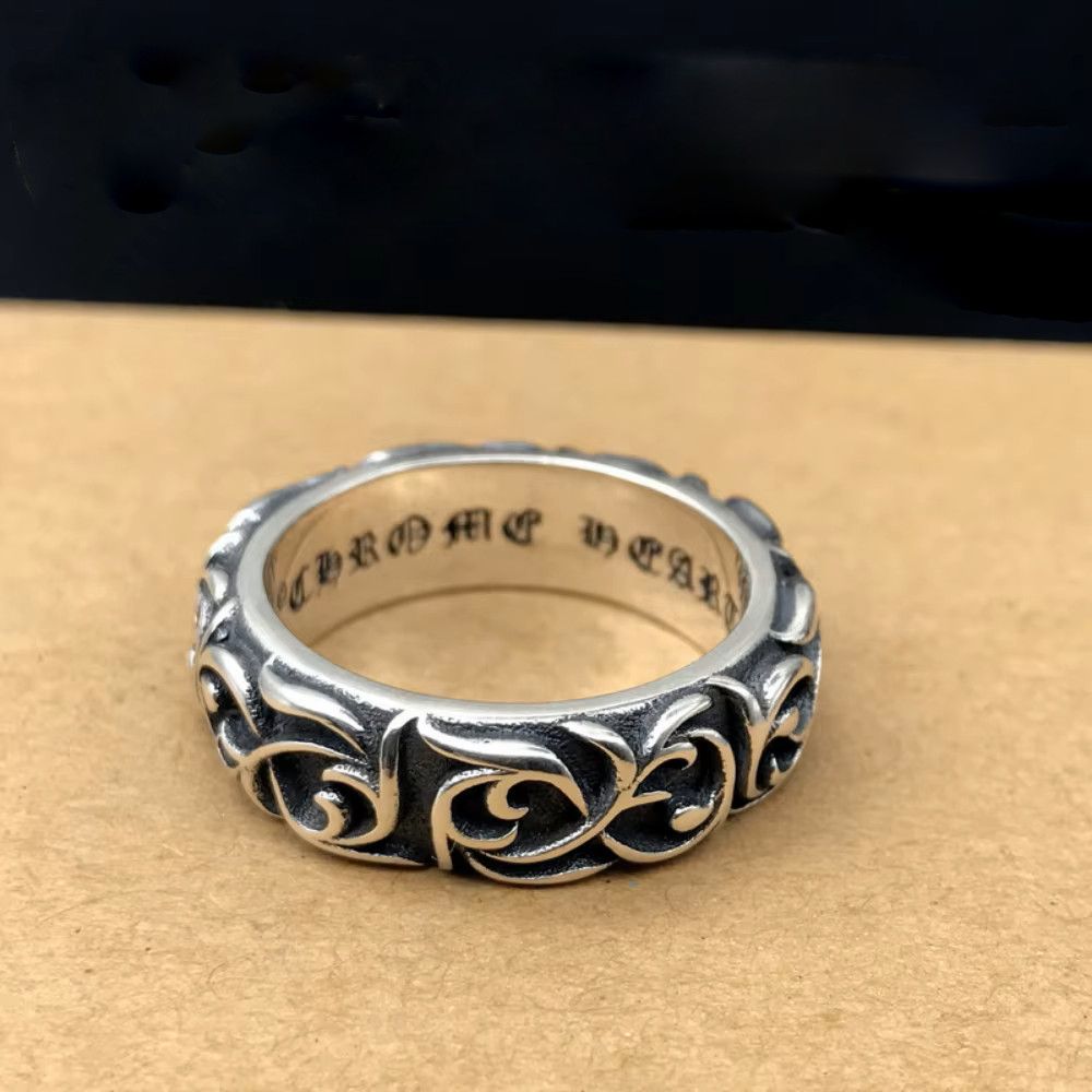 Jewelry Vintage Punk Steel Flower Style Ring Size ONE SIZE - 7 Thumbnail