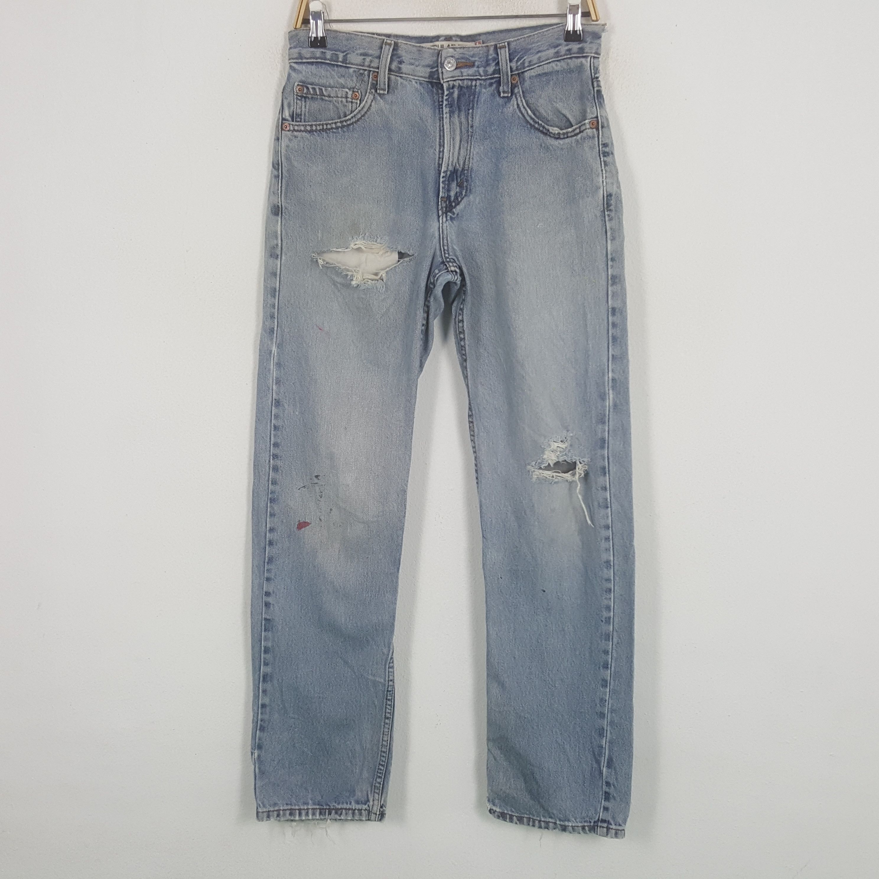 image of Distressed Denim x Levis Vintage Levi's Regular Fit Distressed Style Jeans in Denim, Men's (Size 27