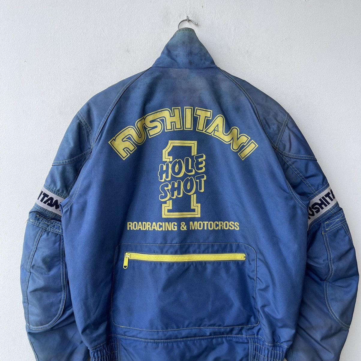 Helmut Lang Vintage 80s Astro Kushitani "Hole Shot" Racing Jacket Size US L / EU 52-54 / 3 - 9 Thumbnail
