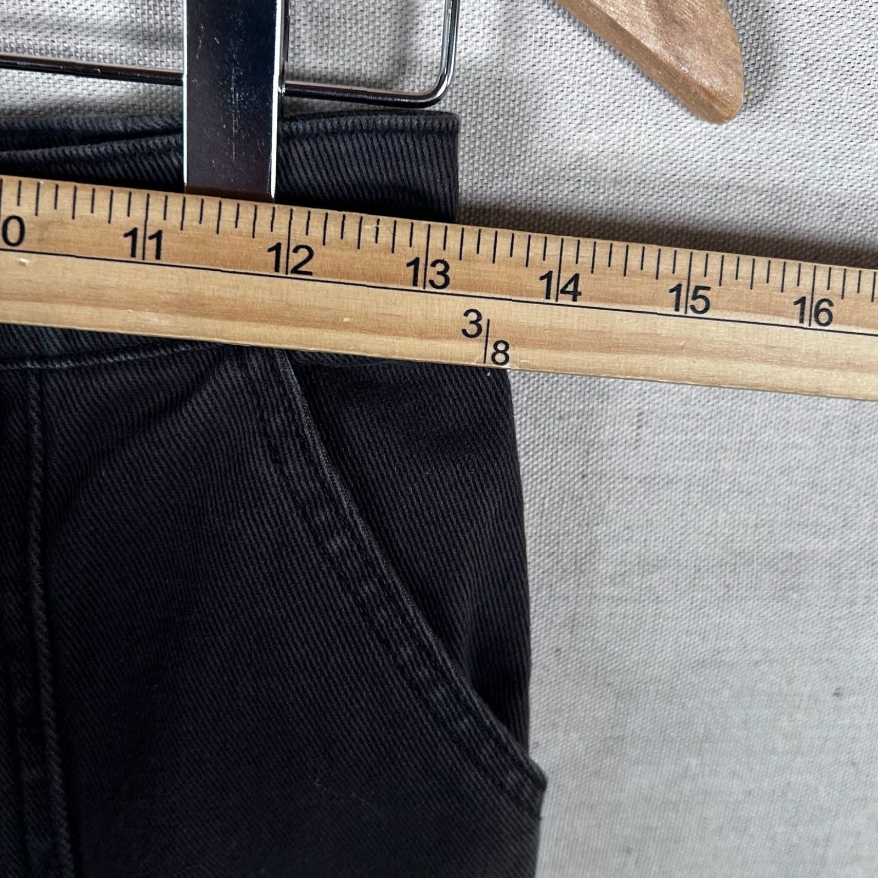 Billabong Billabong Cargo Pants Denim Black Straight Leg High Rise 24 Womens Utility Pockets 6 Pocket Size 42" / US 20 - 6 Thumbnail