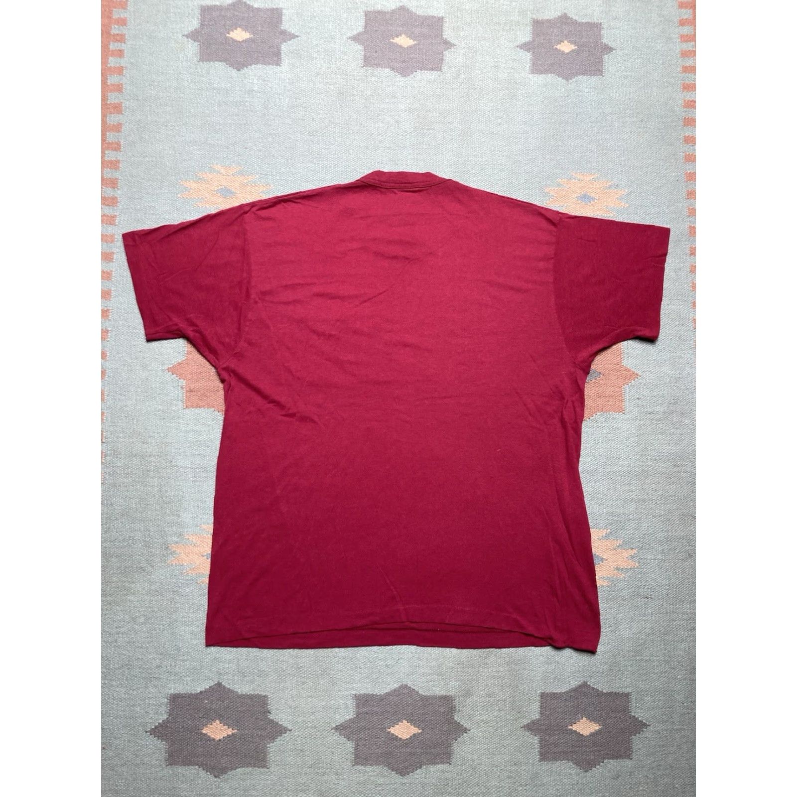 Fruit Of The Loom VINTAGE Fruit of the Loom T-Shirt Pocket 80s Red 3XL Mens Shirts Size US XXL / EU 58 / 5 - 6 Thumbnail