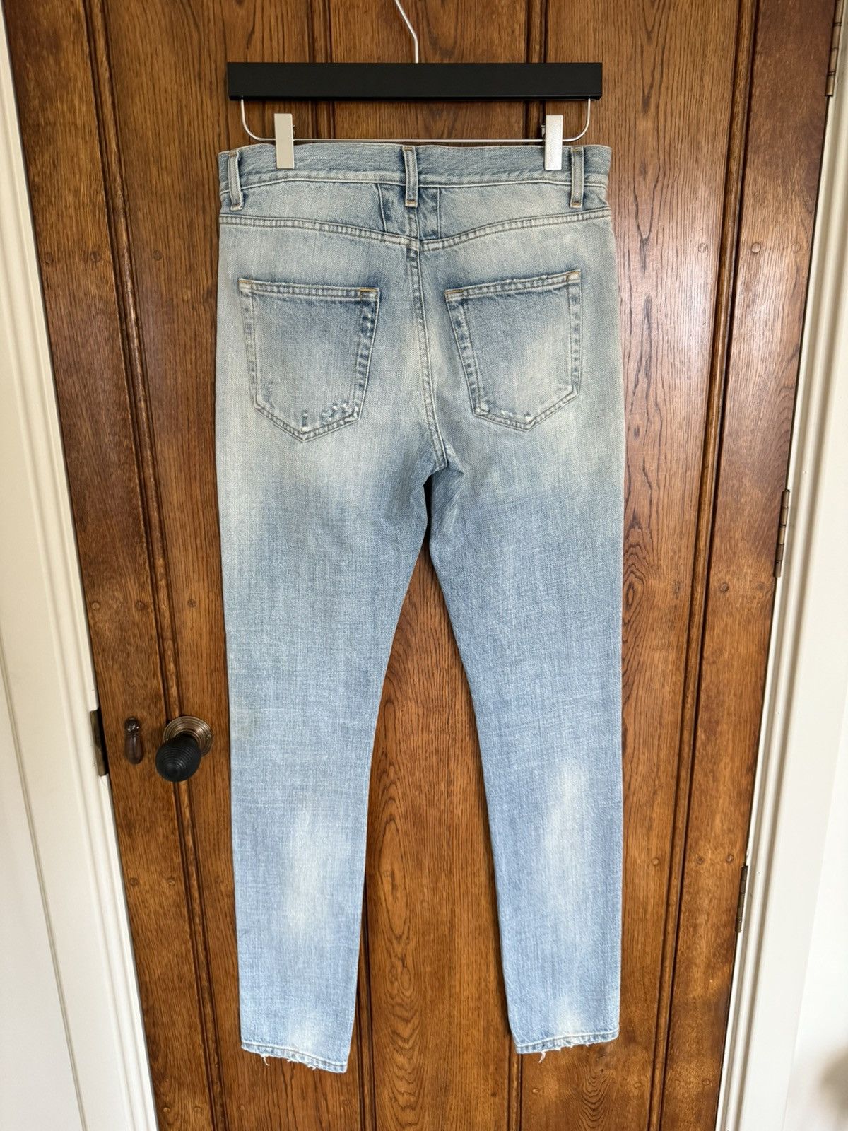 Saint Laurent Paris SS16 Saint Laurent knee rip trash jeans Hedi 29 D02 skinny Size US 29 - 17 Thumbnail