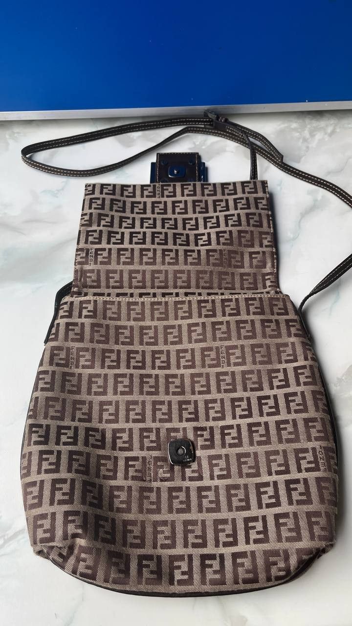 Fendi Fendi Zucchino Canvas Shoulder Bag Size ONE SIZE - 6 Thumbnail