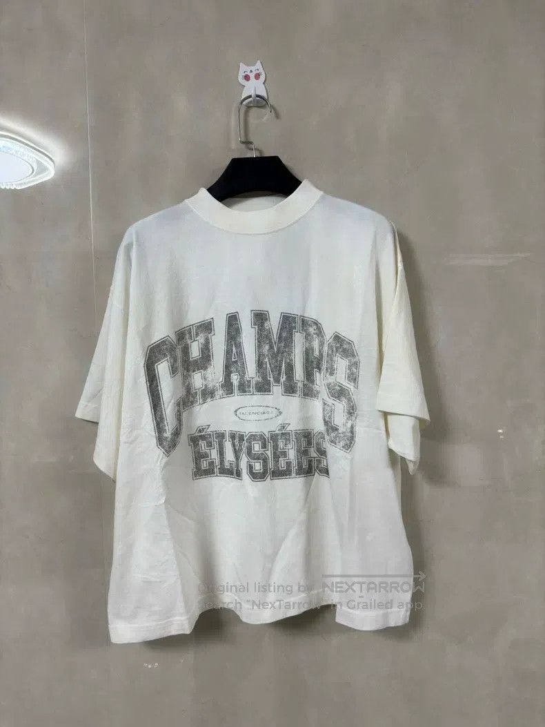 Balenciaga Balenciaga Letter Pattern Printed Casual Short Sleeve Size US S / EU 44-46 / 1 - 1 Thumbnail