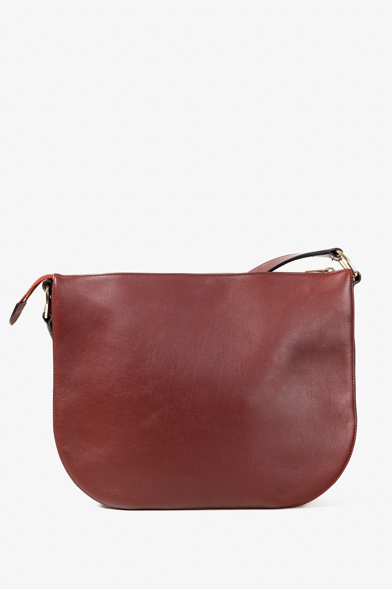 Celine Celine Light Burgundy Medium Calfskin Saddle Bag Size ONE SIZE - 4 Thumbnail
