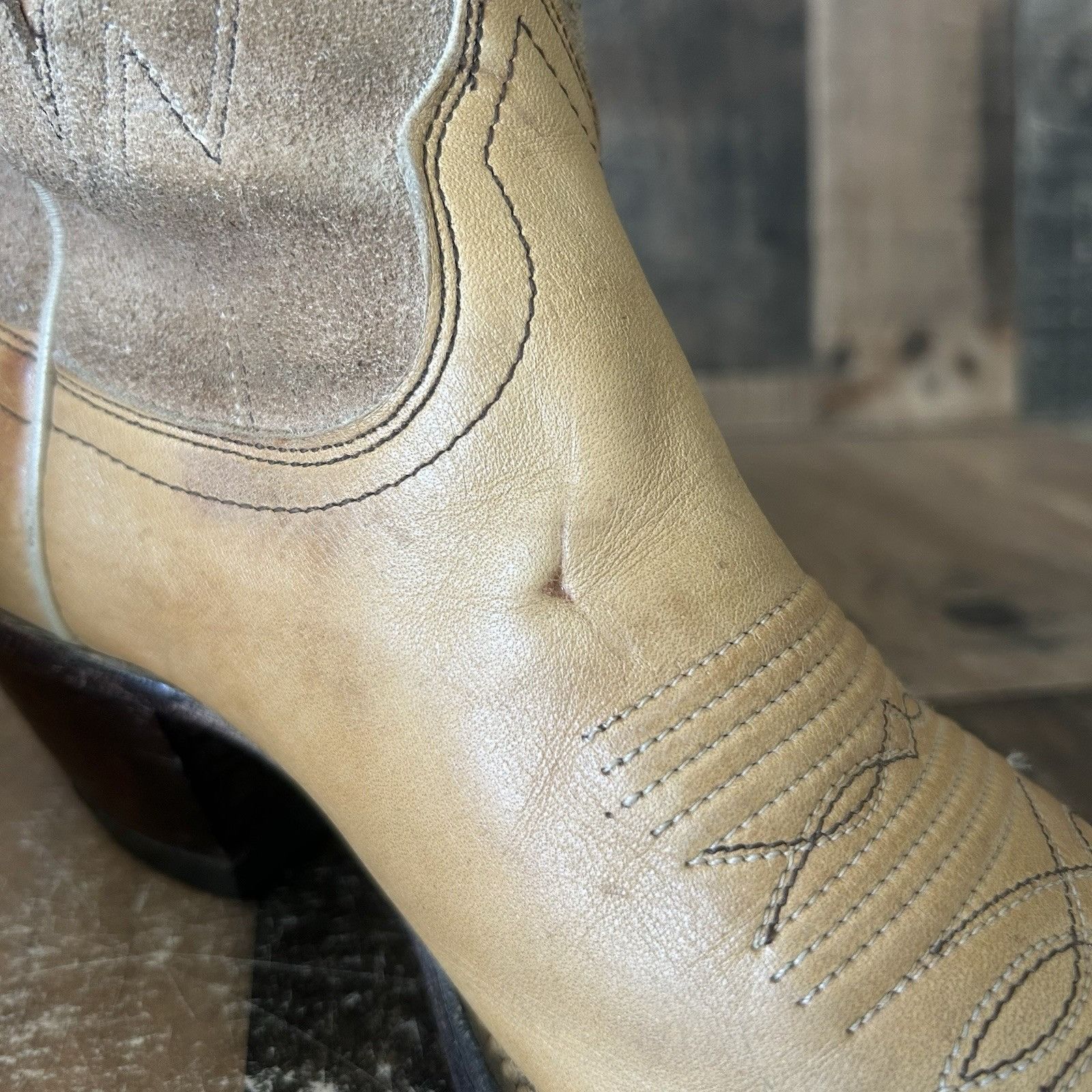 Dan Post Dan Post 4231 Suede Leather Inlay Cowboy Boots Womens 7.5 C Size US 7.5 / IT 37.5 - 9 Thumbnail