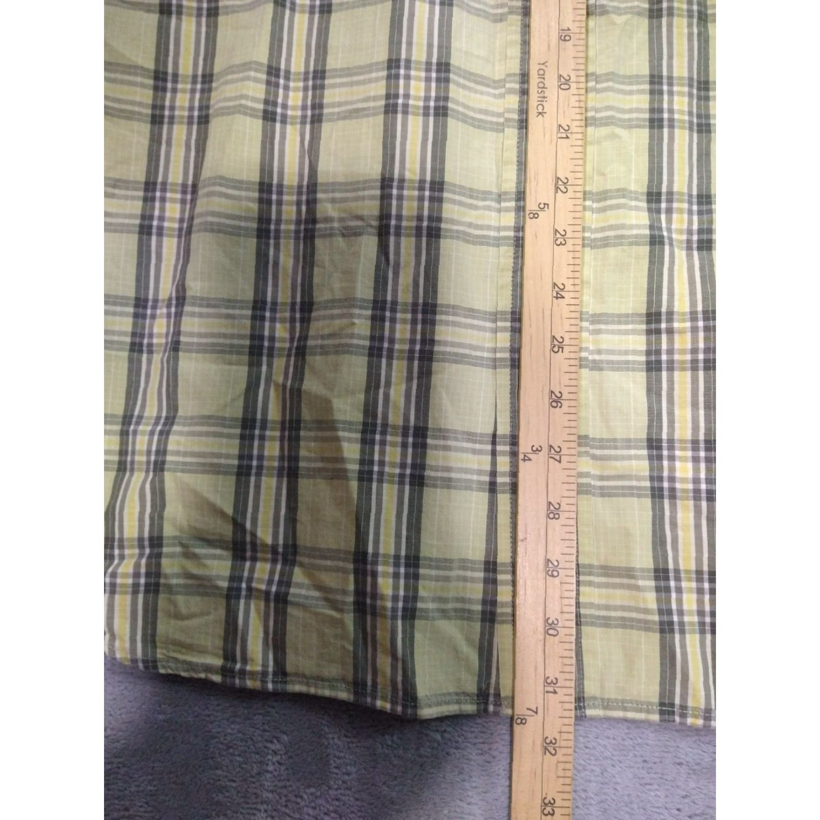 The North Face The North Face Shirt Mens L Yellow Plaid Button Up Short Sleeve Cotton Size US L / EU 52-54 / 3 - 3 Thumbnail