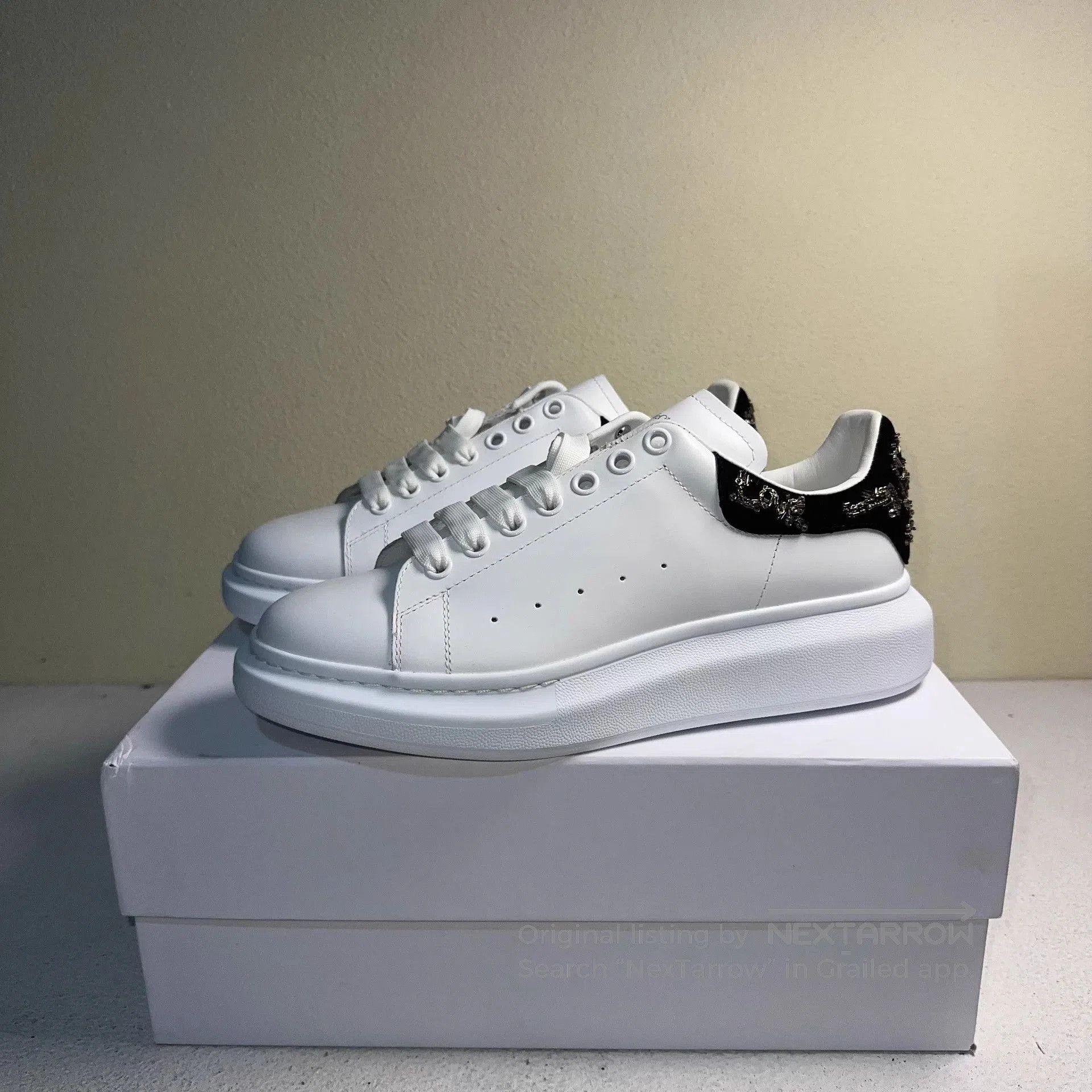 Alexander McQueen White Platform Low-Top Sneakers Size 10. Size US 10 / EU 43 - 1 Thumbnail