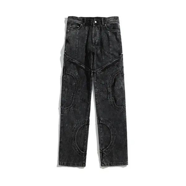 VIBE Washed Distressed Jeans Trousers Opium style Size US 33 - 7 Thumbnail