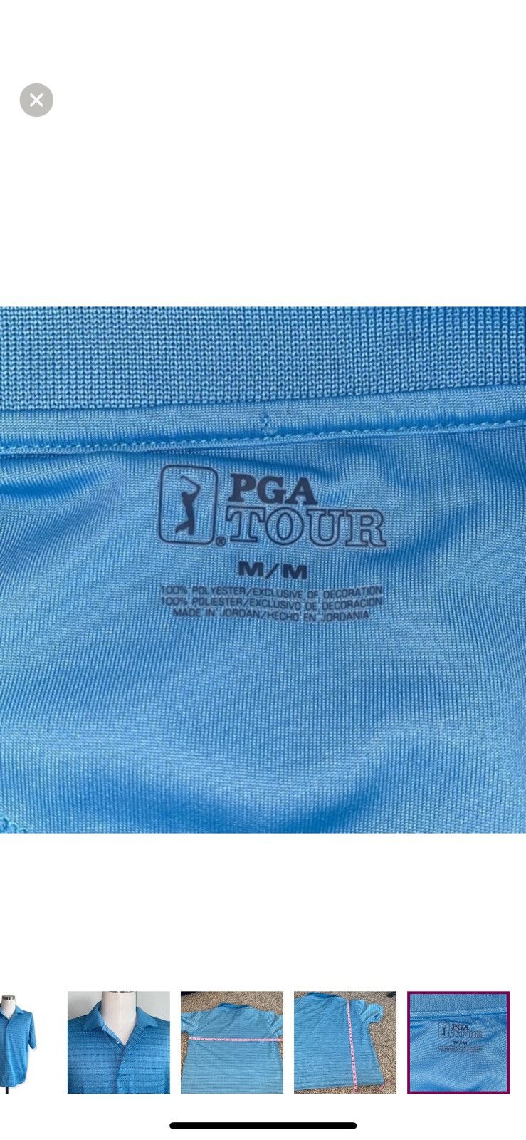 PGA Tour PGA tour medium blue polo shirt Size US M / EU 48-50 / 2 - 3 Thumbnail