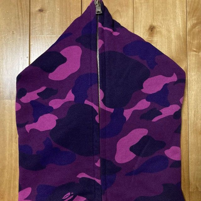 Bape BAPE LOGO PURPLE CAMO Crazy Full Zip Hoodie a bathing ape Size US L / EU 52-54 / 3 - 4 Thumbnail