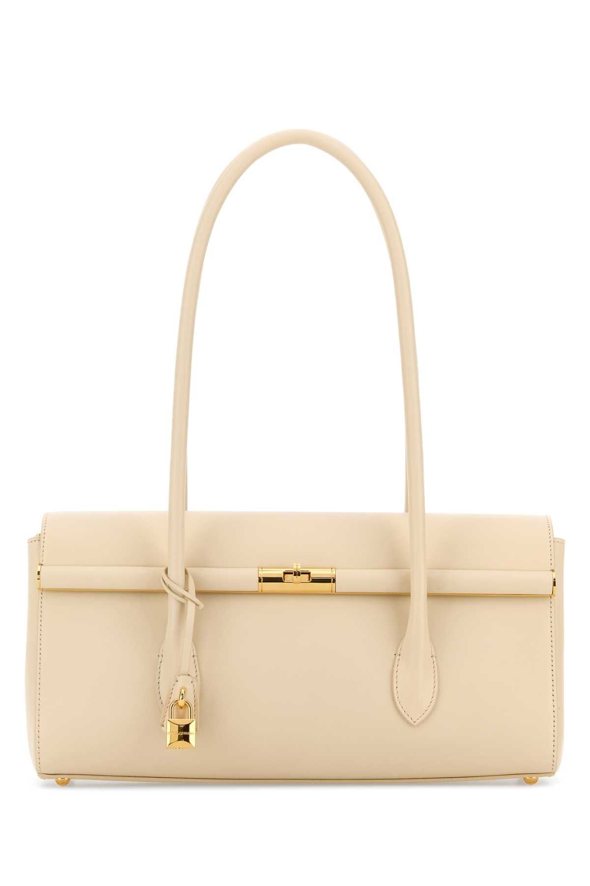 Dolce & Gabbana Ivory Leather Marlene Shoulder Bag Size ONE SIZE - 1 Thumbnail