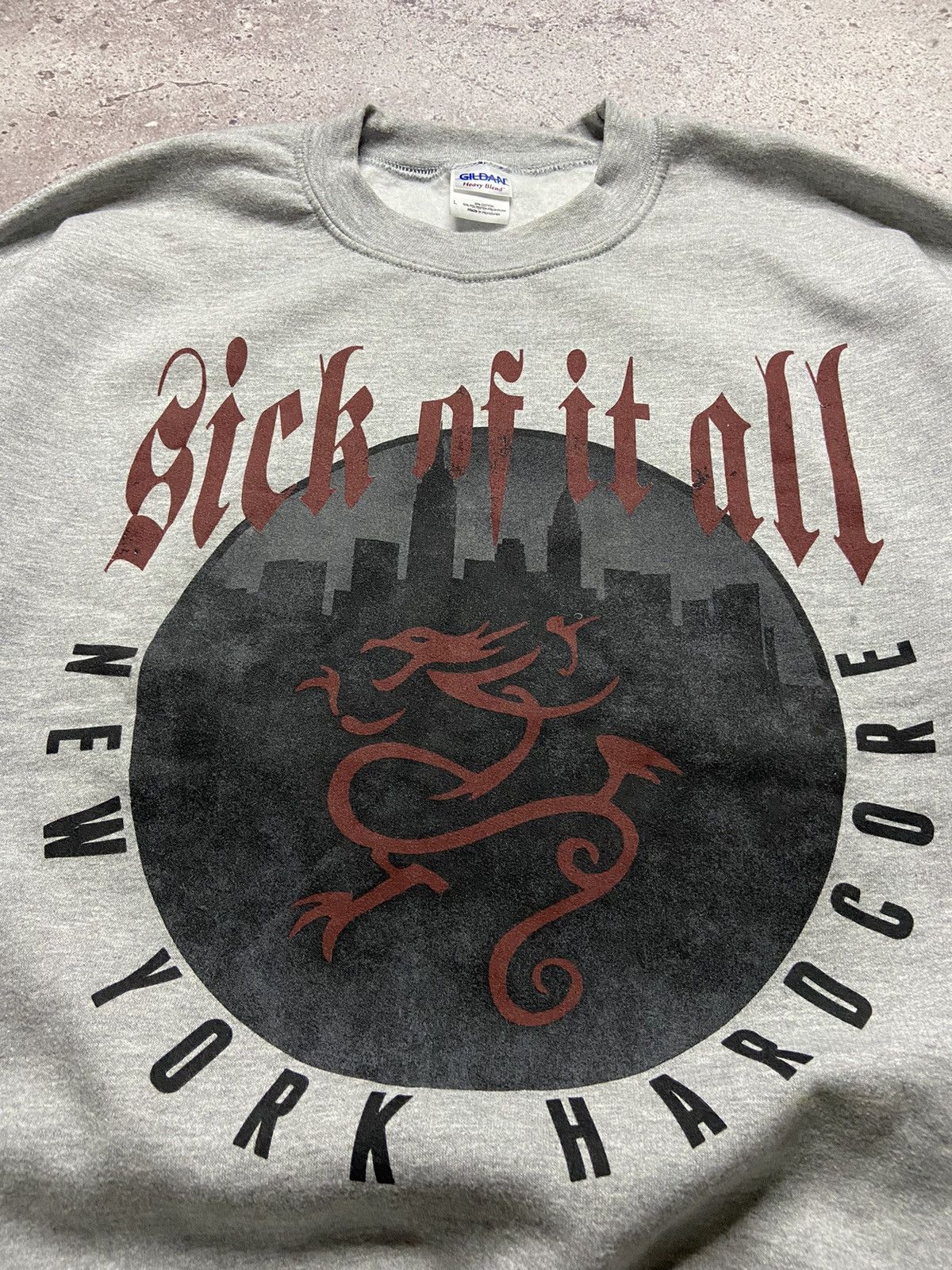 Band Tees Vintage Sick Of It All New York Hardcore Sweatshirt Size US L / EU 52-54 / 3 - 2 Thumbnail