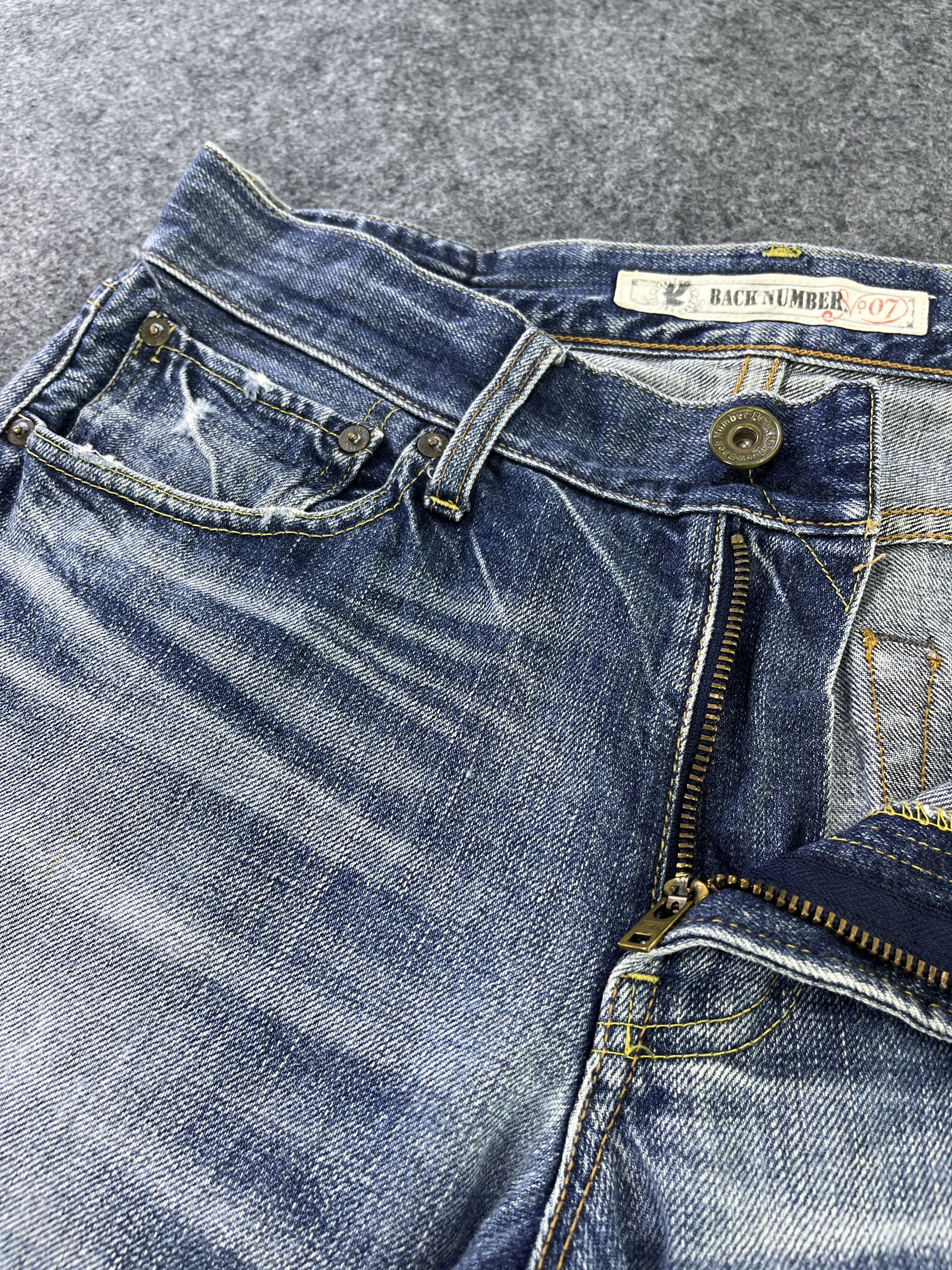 Vintage Vintage Back Number Jeans Distressed Denim - J936 Size US 32 / EU 48 - 9 Thumbnail
