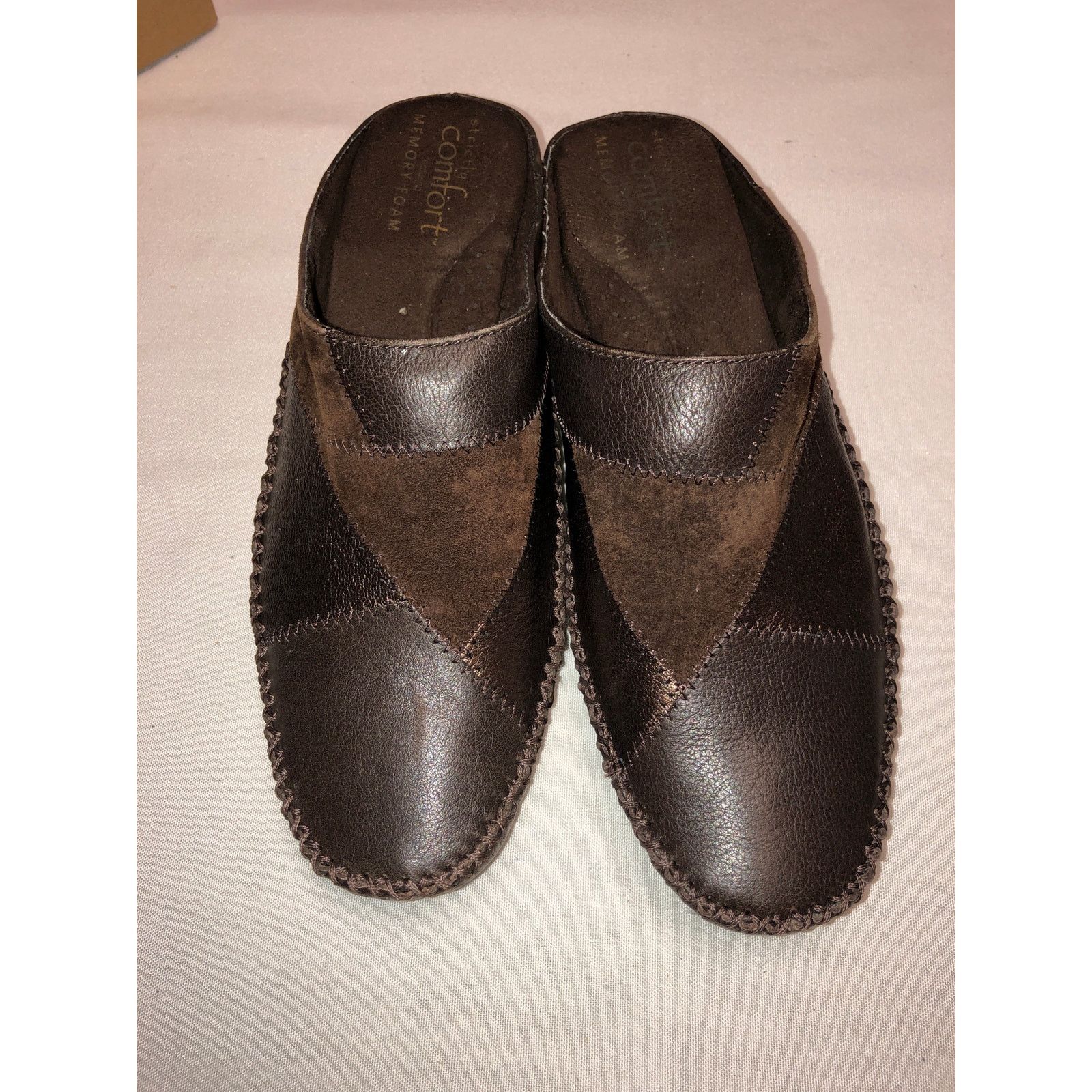 Other white mountain slip on leather mules Size US 8 / IT 38 - 1 Thumbnail