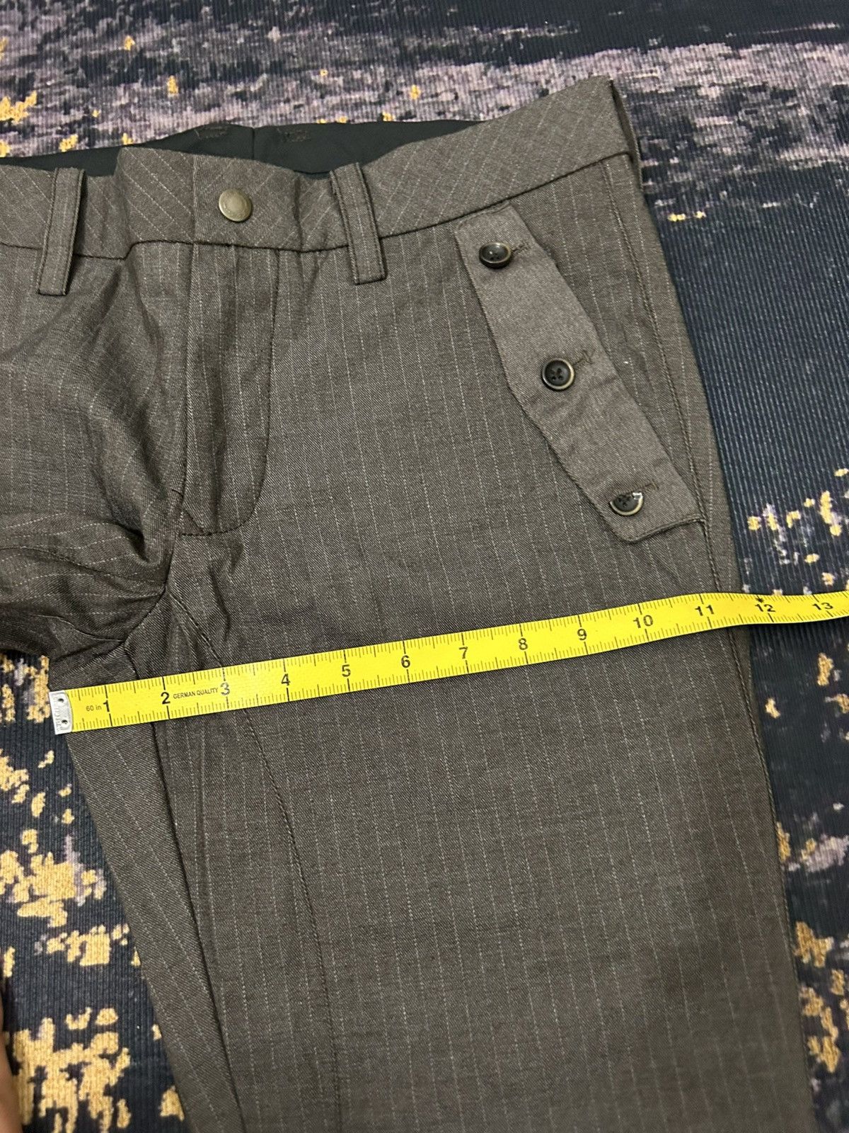 Tete Homme Herringbone Tete Homme Issey Miyake Bottom Button Pants Size US 32 / EU 48 - 21 Thumbnail