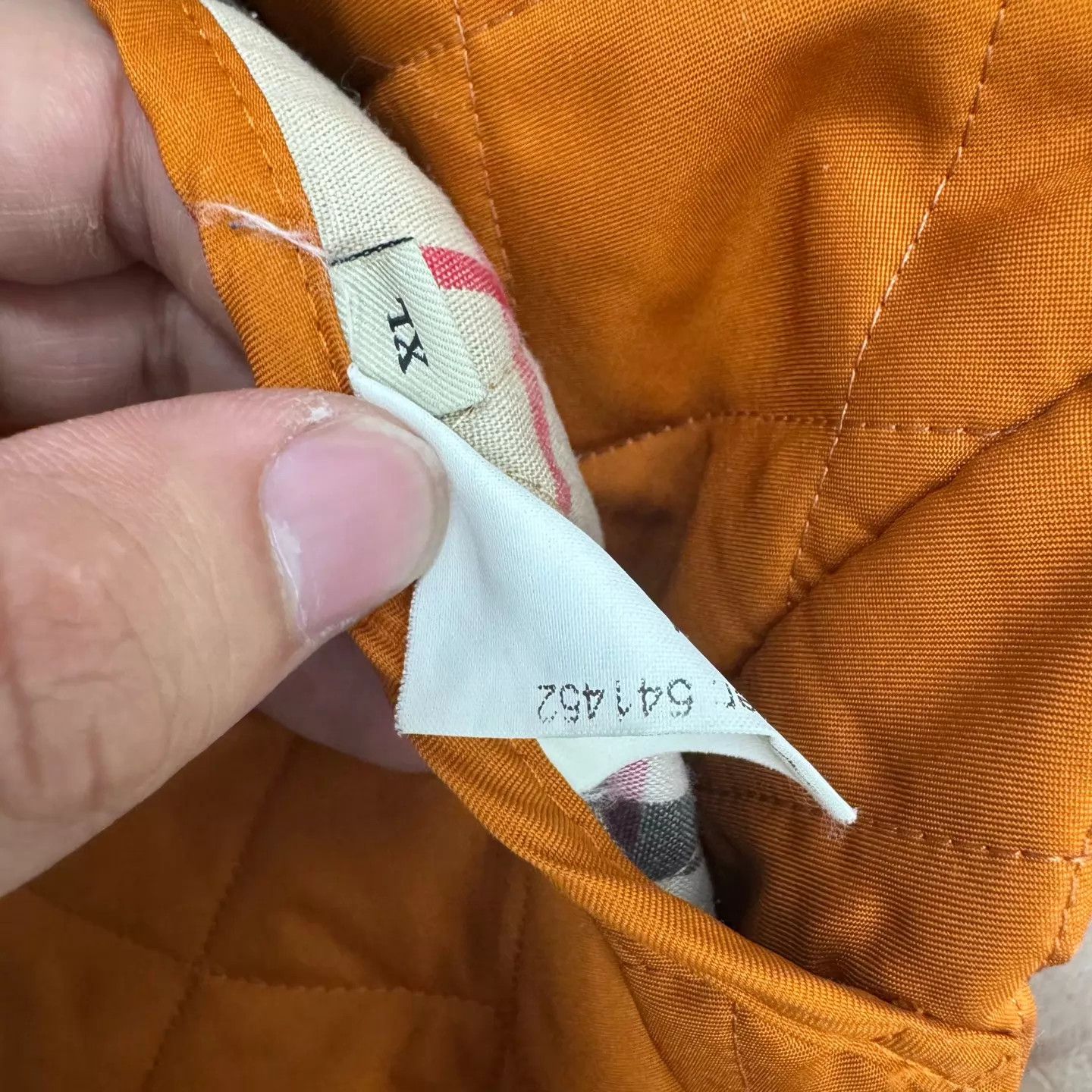 Burberry Burberry Cotton Jacket Orange XL Size XL / US 12-14 / IT 48-50 - 7 Thumbnail
