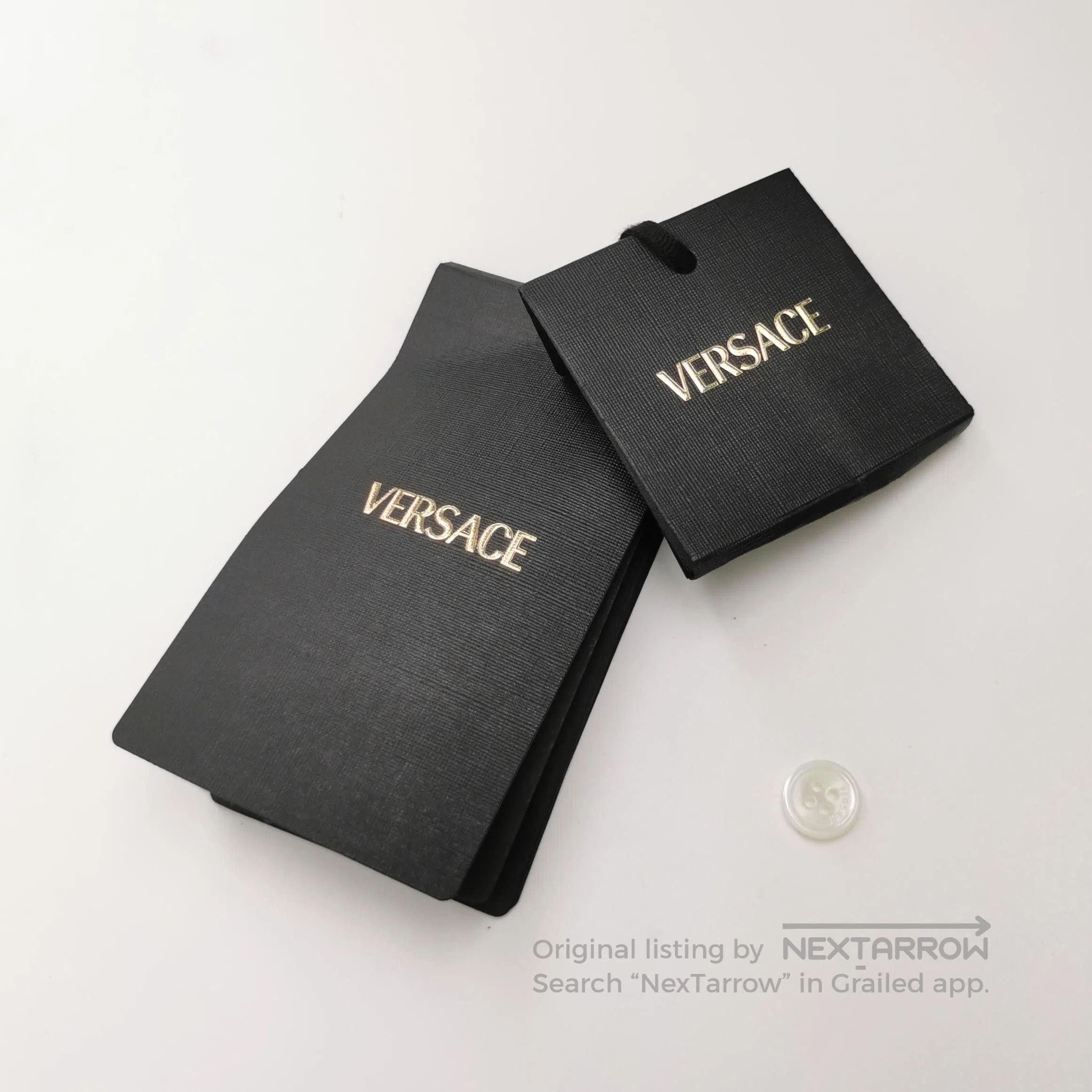 Versace Versace Cotton Logo Collared T-Shirt XL. Size US XL / EU 56 / 4 - 3 Thumbnail