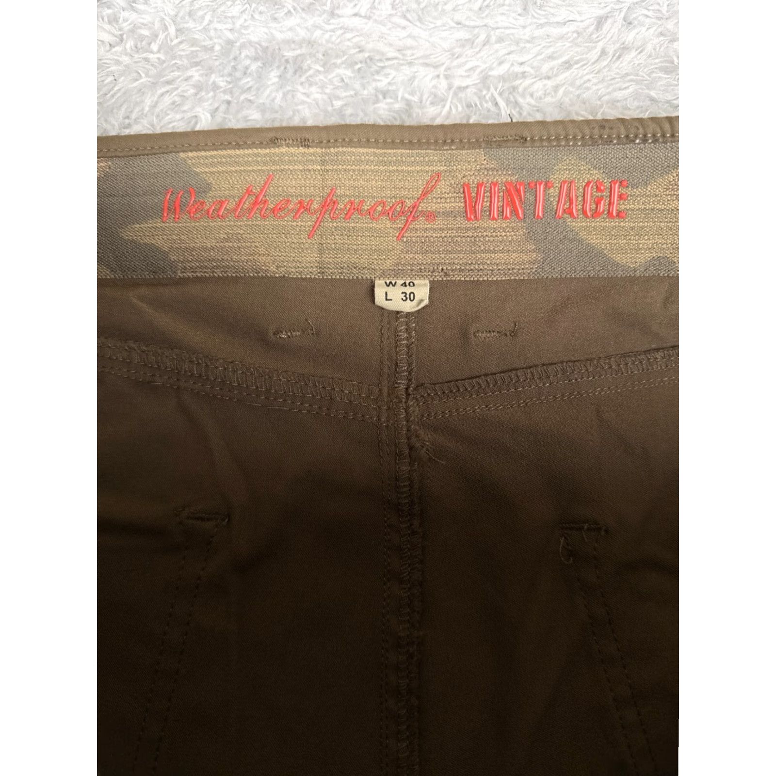 Weatherproof Weatherproof Mens Pants Cargo Straight Leg 40 Beige Nylon 30 Inseam Regular Size 40 x 30 Vintage No Size US 40 / EU 56 - 6 Thumbnail
