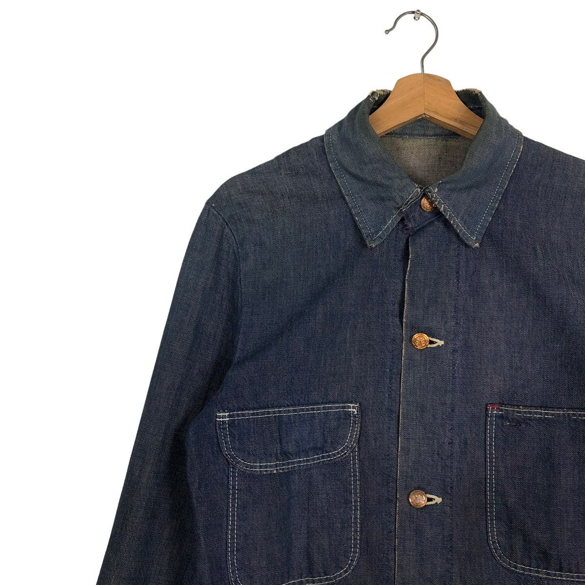 Vintage 🔥VINTAGE CHORE DENIM JACKET WRANGLER MULTI PCOKET Size US M / EU 48-50 / 2 - 7 Thumbnail