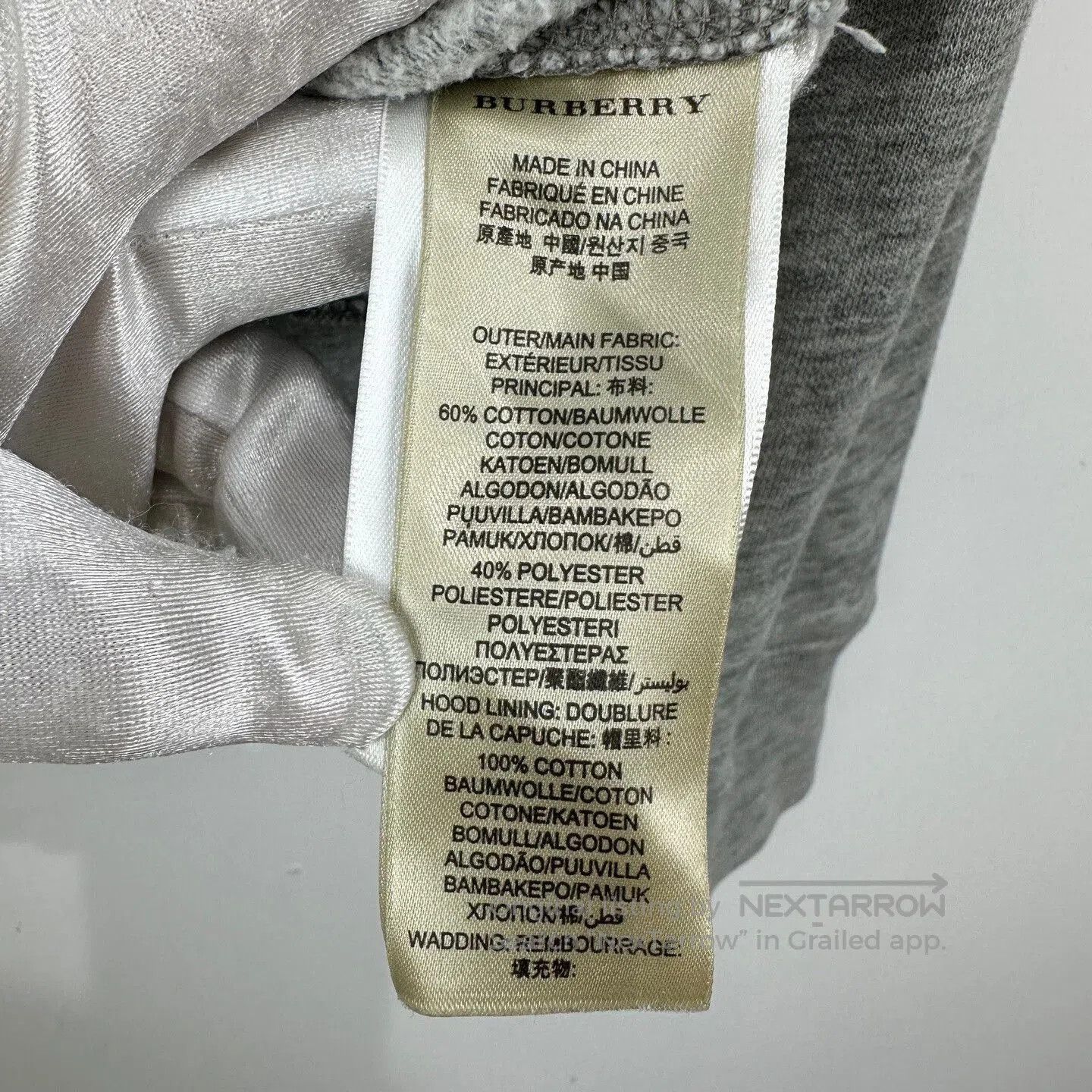 Burberry Burberry Gray Embroidered Zip Jacket. Size US S / EU 44-46 / 1 - 5 Thumbnail