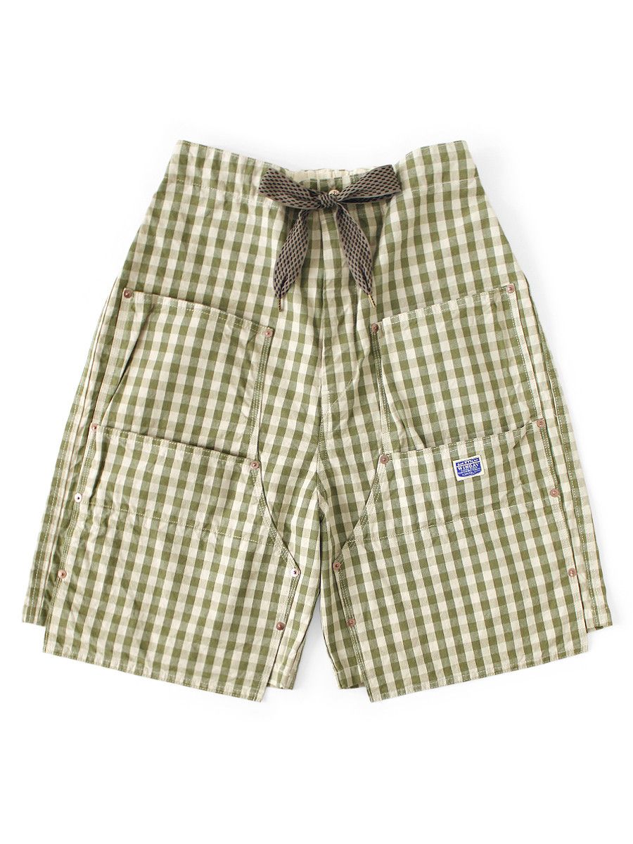 Kapital Kapital OX Gingham W-Knee Easy Shorts Size US 36 / EU 52 - 1 Thumbnail
