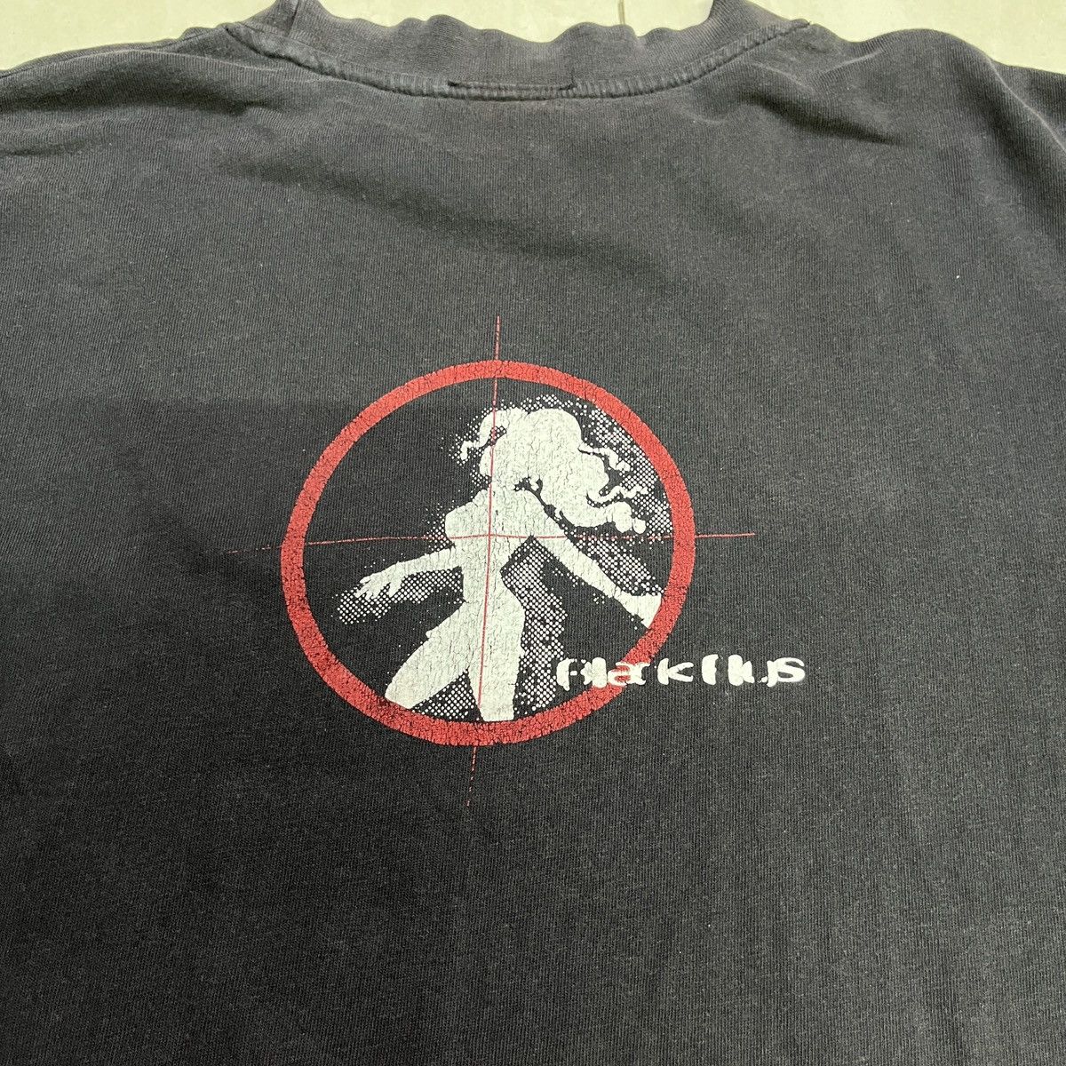Hook-Ups × Vintage Rare Vintage Black Flys Female Target T Shirt Size US S / EU 44-46 / 1 - 10 Thumbnail